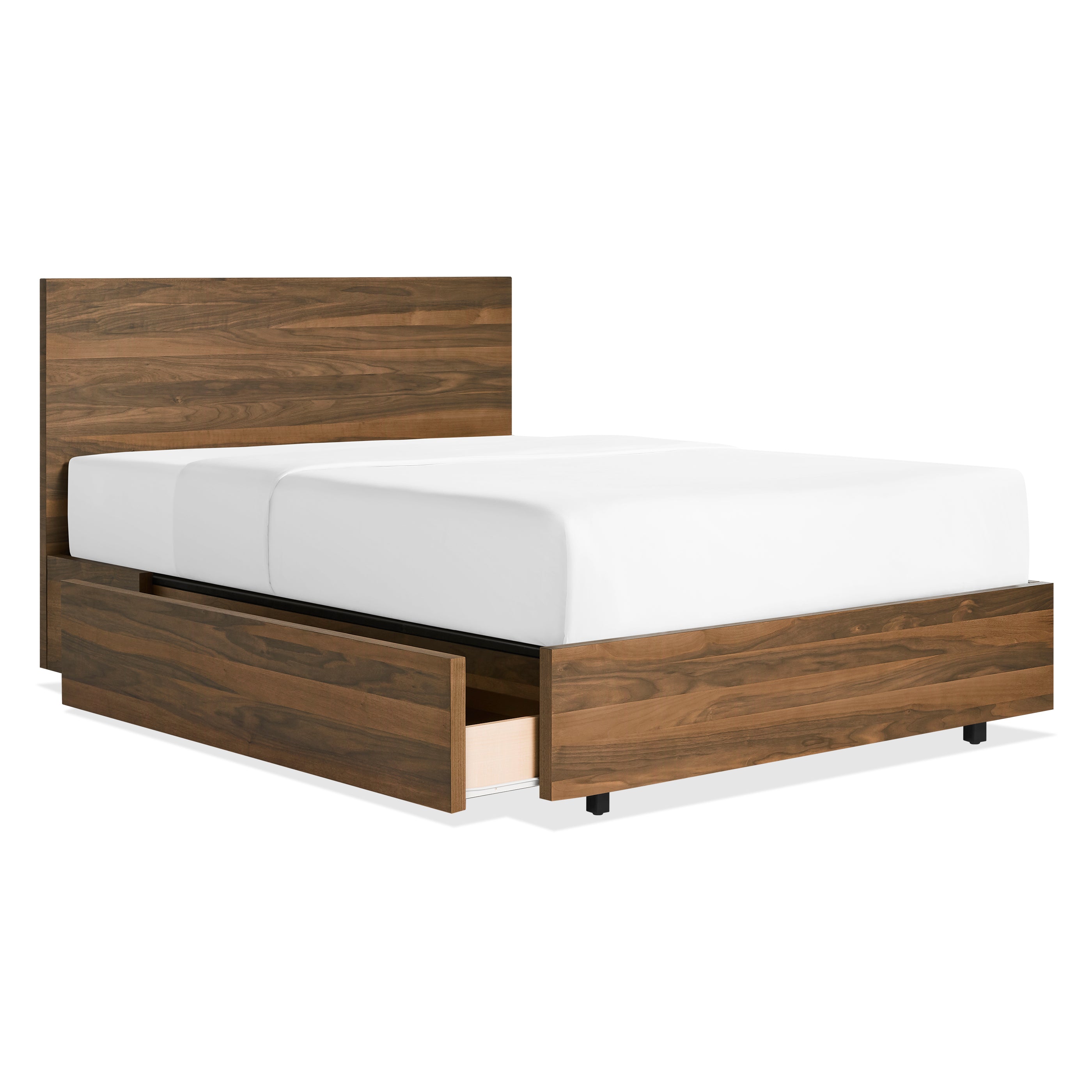 Queen Size Storage Bed with 4 Drawers - Underbed Organizer for Small Spaces - Perfect for Dorm, Apartment & Guest Room