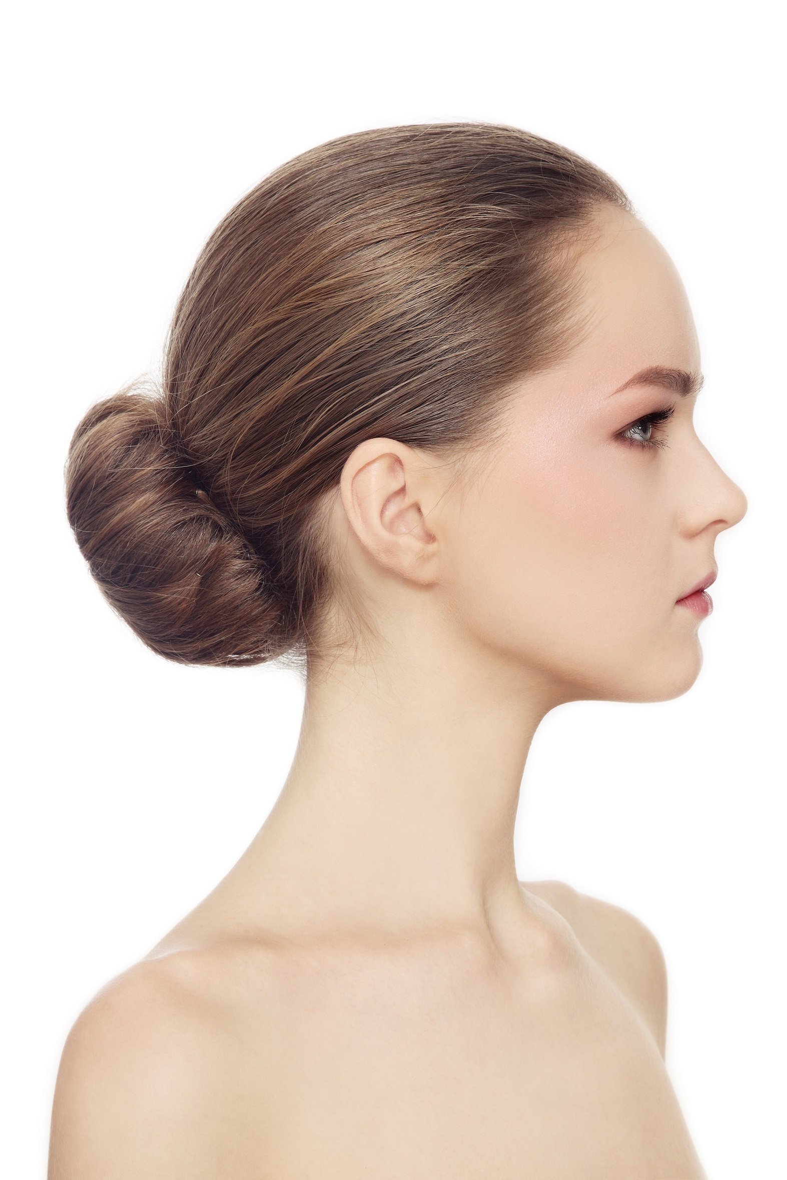 Beaute Galleria 3-Piece Hair Donut Bun Maker Set - Mesh Ring Style Chignon & Ballet Sock Bun (Large, Medium, Small, Brown) - Perfect for Updos, Ballet, Weddings & Everyday Hairstyles