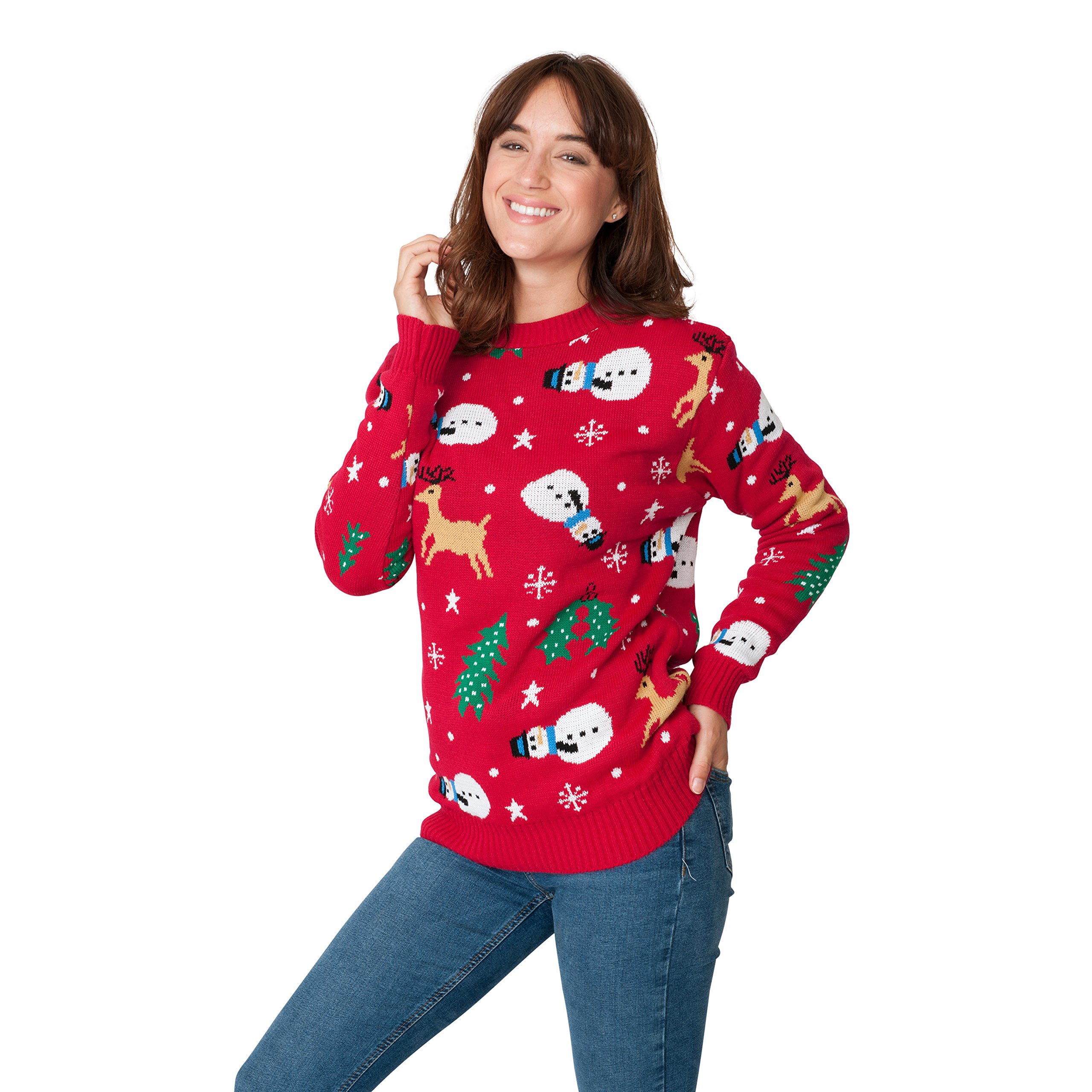 Festive Santa Fairisle Christmas Sweater for Men & Women - Unisex Holiday Party Jumper in Sizes S-4XL | Perfect for Ugly Sweater Parties, Family Gatherings & Winter Celebrations