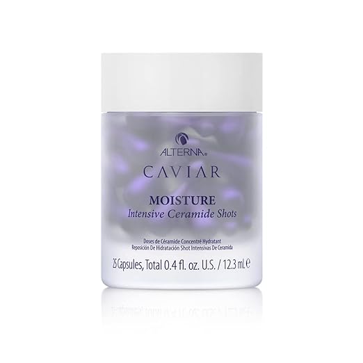 Alterna Caviar Moisture Intensive Ceramide Shots 0.4 oz - Deep Hydrating Hair Treatment for Dry & Damaged Hair - Perfect for Salon-Quality Hair Care at Home