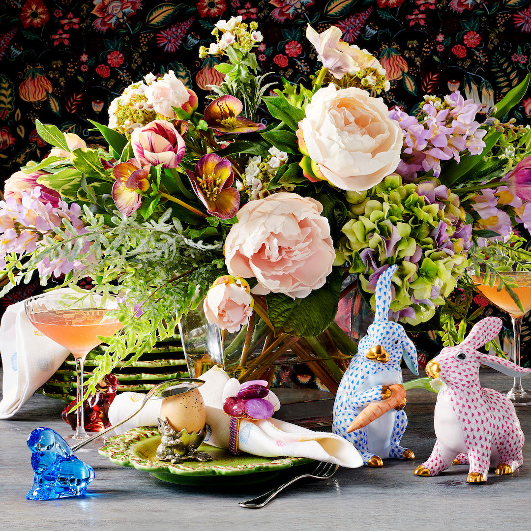 Blue Crystal Bunny Figurine - Elegant Home Decor, Gift for Easter & Spring - Perfect for Shelf Displays, Party Centerpieces & Collectibles