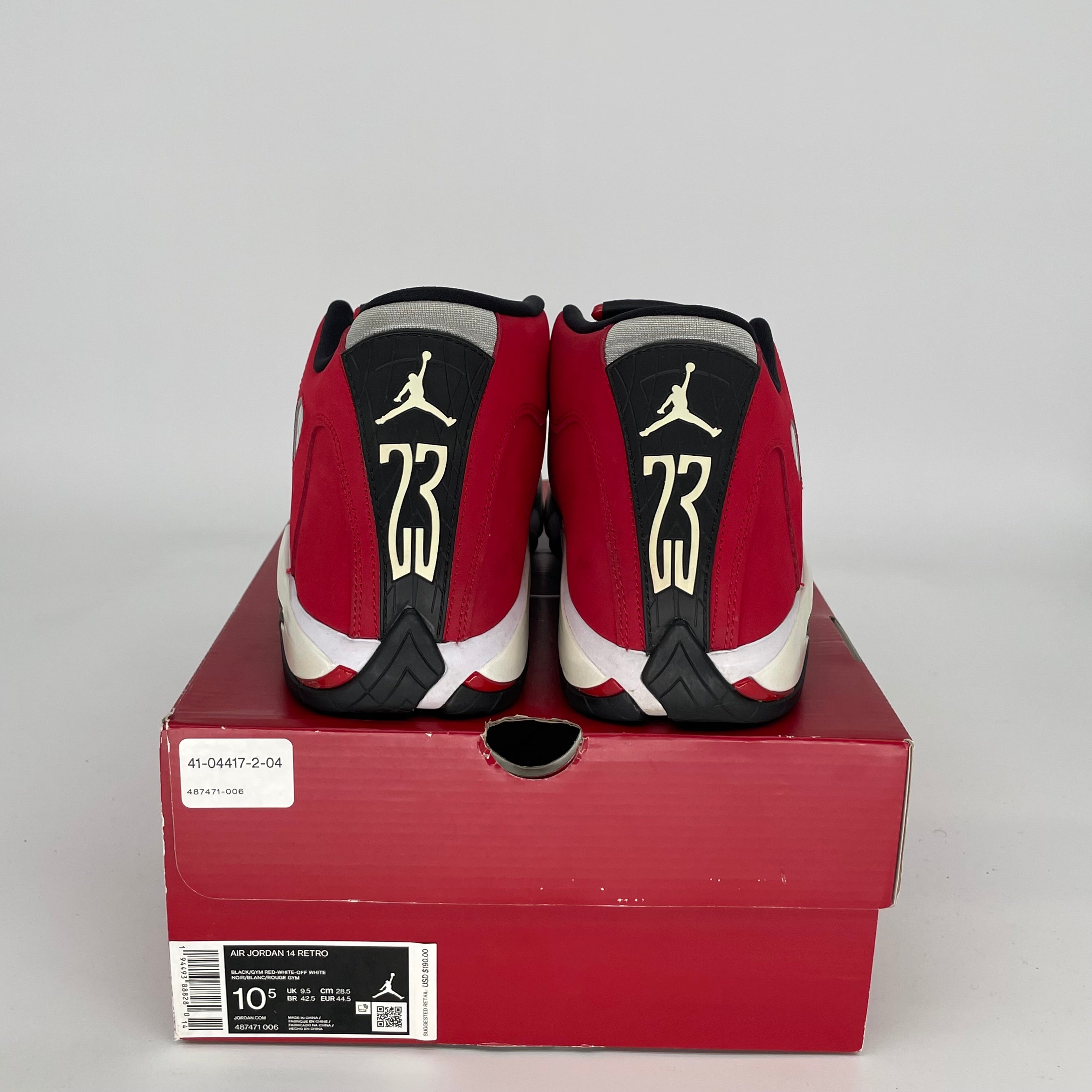 AIR JORDAN 14 TORO BRAVO Basketball Shoes Men's Size 10.5 - Red/Black Style 487471-006 | Retro Sneakers for Streetwear & Sports Performance