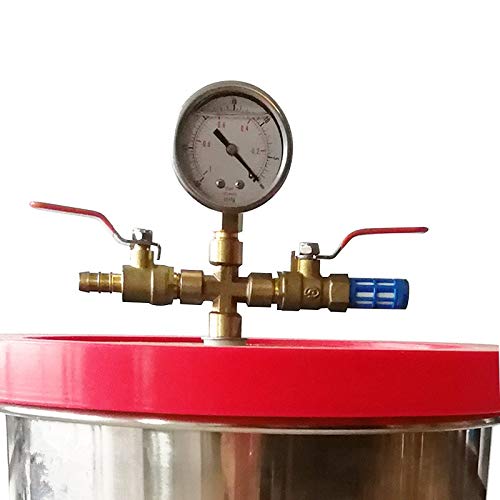 6 Gallon Stainless Steel Vacuum Chamber Kit with 10CFM Two-Stage Pump - Perfect for Food Preservation, Resin Degassing & Science Experiments