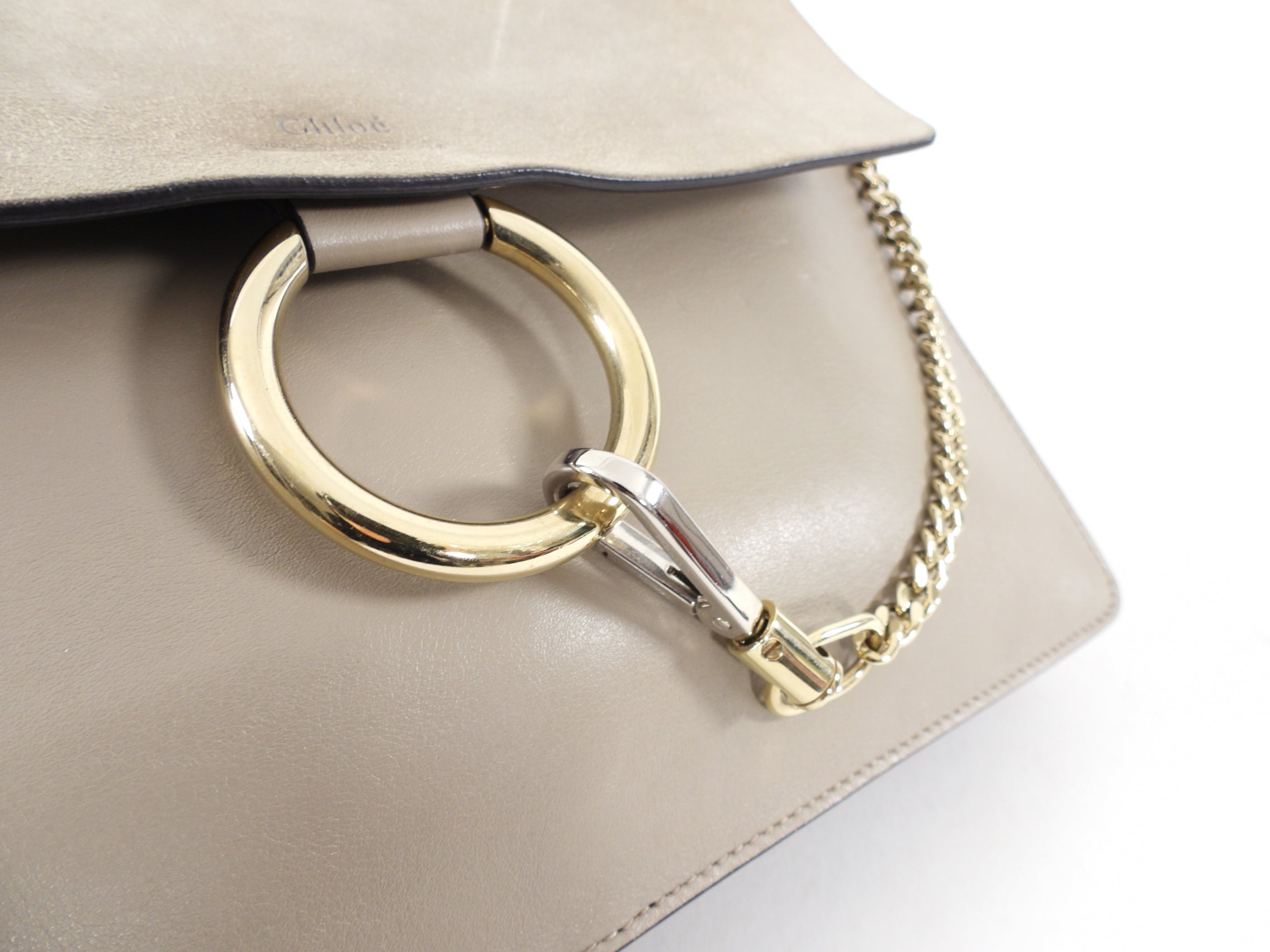 Chloe Faye Medium Shoulder Bag in Light Taupe - Premium Leather Crossbody Purse for Women | Perfect for Work, Travel & Everyday Use