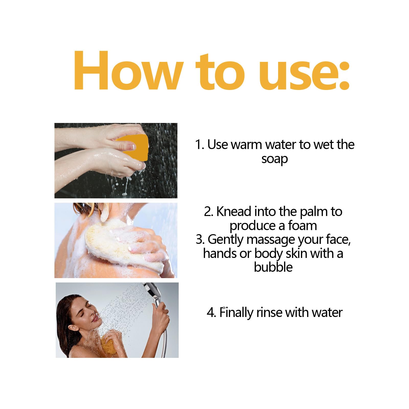 Jibuglow Natural Bar Soap - Moisturizing & Gentle Cleansing for All Skin Types - Perfect for Daily Use, Travel & Gifts (1PCS)