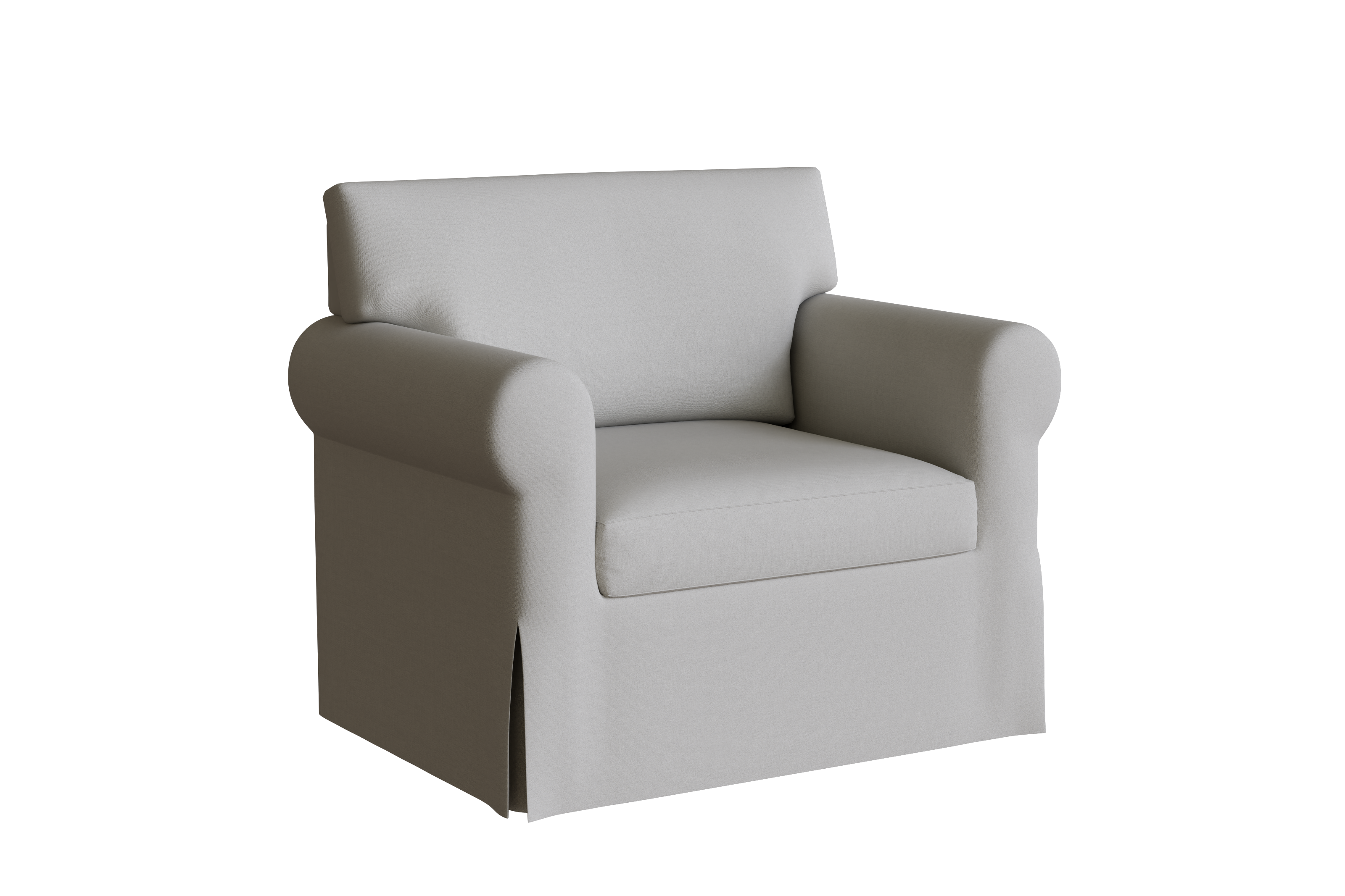 PB York Roll Arm Chair And A Half Slipcover 48.5
