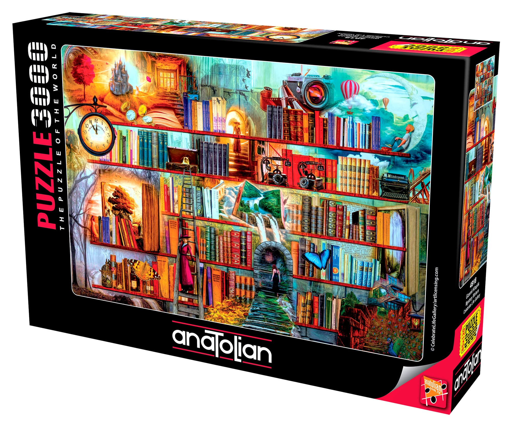 3000 Piece Anatolian Puzzle - Mystery Writers Jigsaw Puzzle #4918 | Challenging Brain Teaser for Adults, Perfect for Family Game Nights & Relaxation