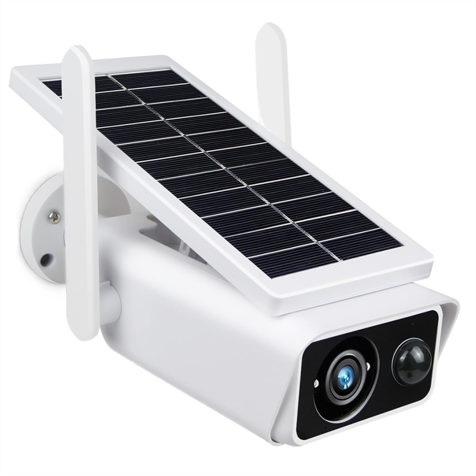 MEIVIYA 3MP HD Solar Powered Wireless Outdoor Security Camera - Weatherproof IP65, PIR Motion Detection, Night Vision, No Battery Included - Perfect for Home, Garage, and Backyard Surveillance