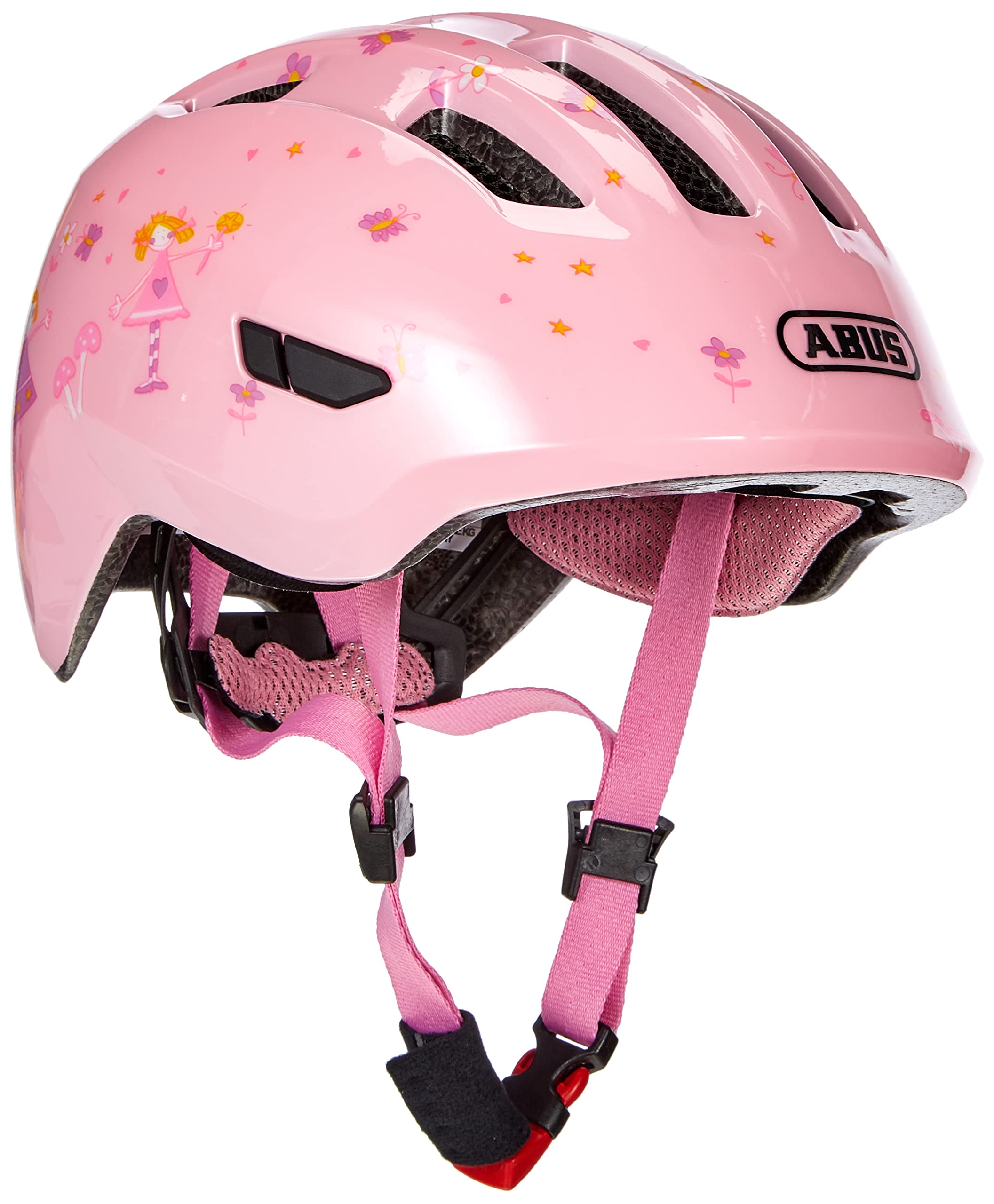 ABUS Unisex Bike Helmet, Pink (Rose Princess), Size M (50-55 cm) - Perfect for Cycling, Commuting & Outdoor Adventures