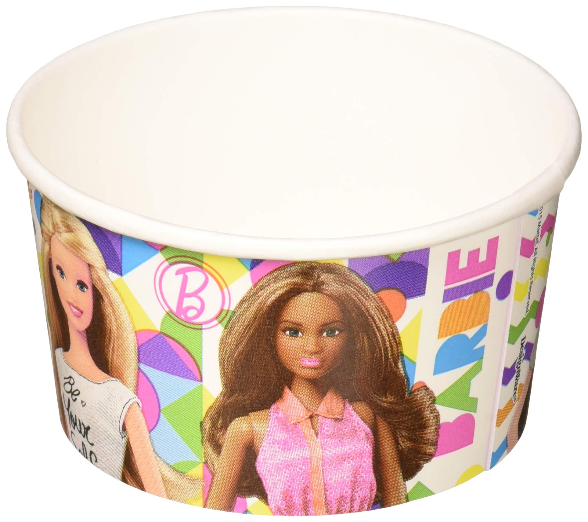 amscan Treat Cups - Barbie Sparkle Collection | 9.5 oz Plastic Party Cups for Birthday, Baby Shower & Bridal Events - Perfect for Candy, Snacks & Desserts