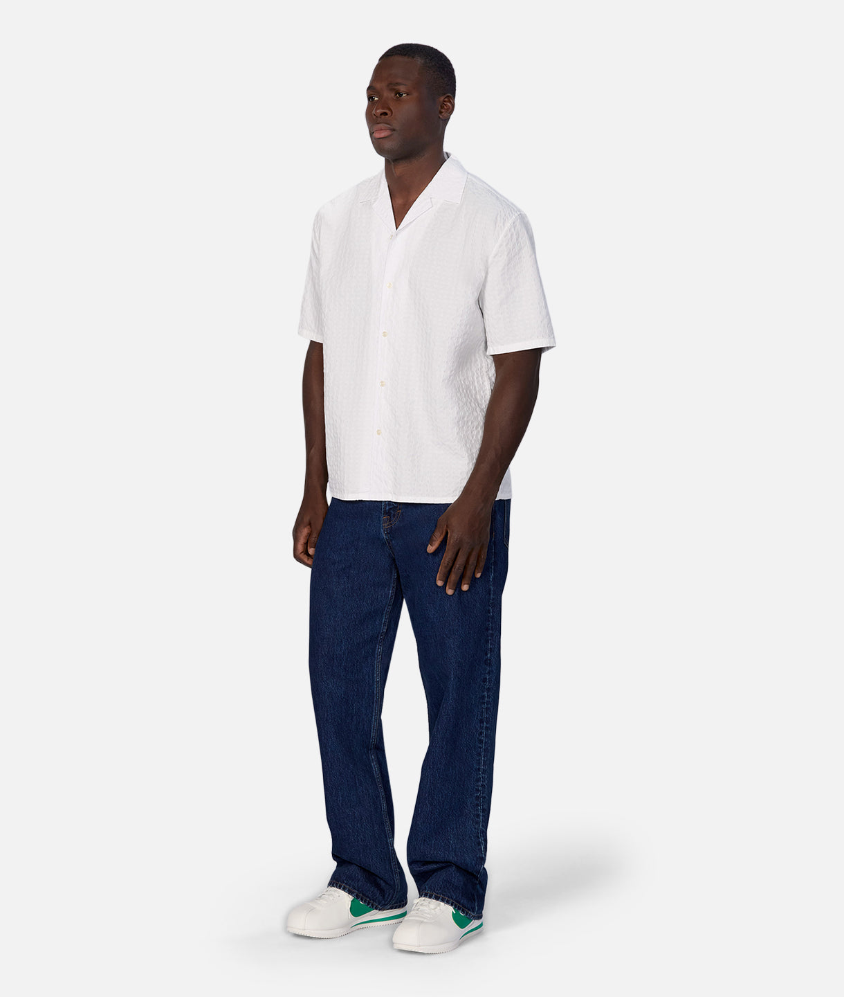 Cristo Short Sleeve Shirt for Men - Premium Off White Casual Button Down Shirt | Perfect for Summer Outfits, Office Wear & Weekend Style