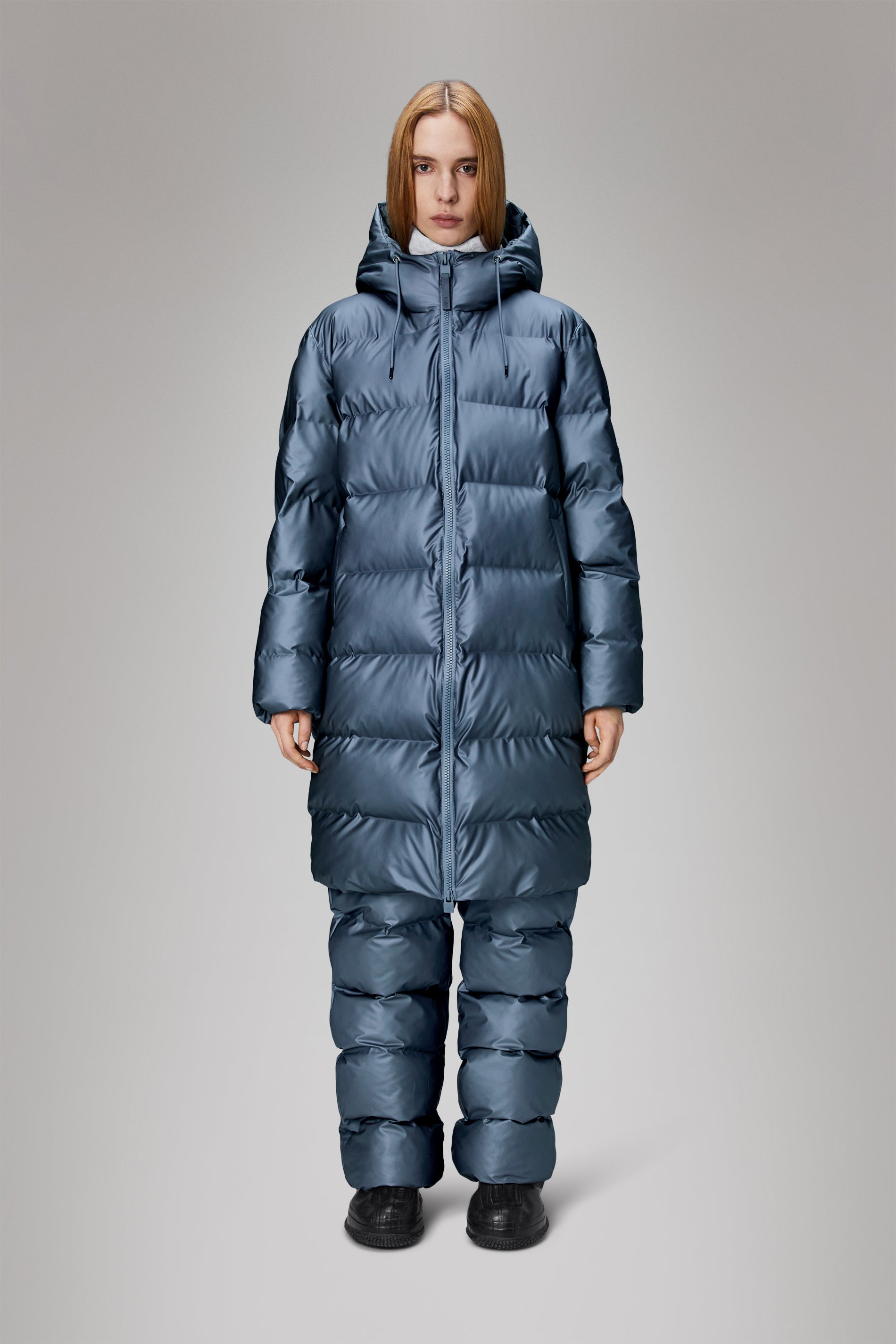 Alta Longer Puffer Jacket for Women - Lightweight Warm Winter Coat with Hood, Waterproof Windproof Down Alternative Jacket for Outdoor Activities, Hiking, and Cold Weather