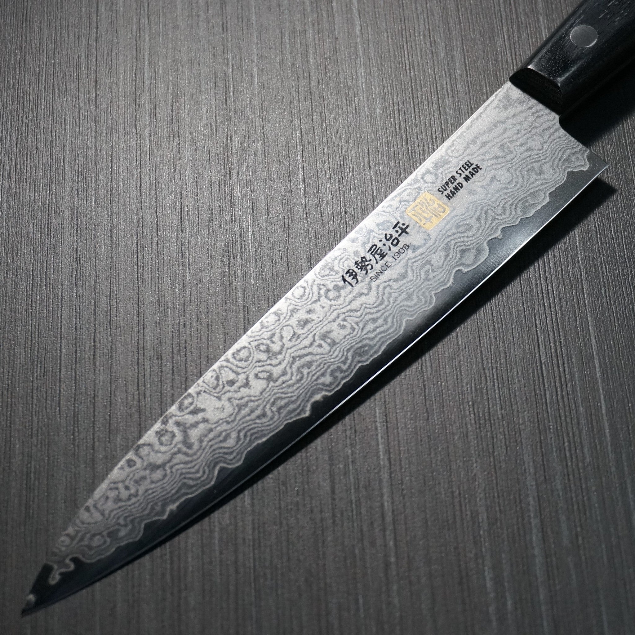 SETO ISEYA 33-Layer Nickel Damascus VG10 Petty Knife 5.9 Inch (150mm) - Japanese Kitchen Knife for Precision Slicing, Fruit Cutting & Food Preparation | Perfect for Home Chefs & Professional Cooking