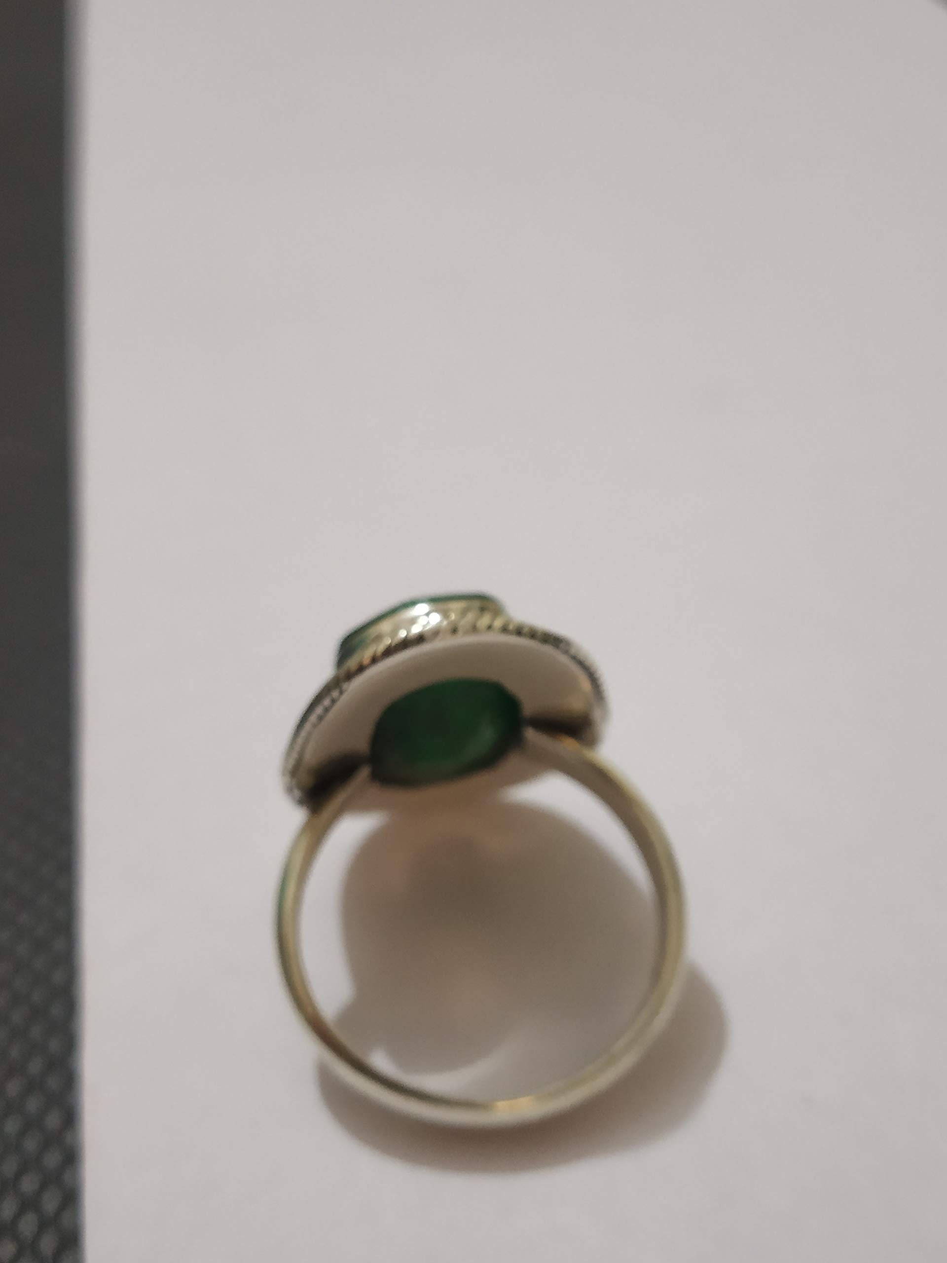 Emerald Ring Sterling Silver - May Birthstone Statement Ring for Women, Boho Engagement & Promise Ring, Art Deco Bridesmaid Gift - Perfect for Weddings, Anniversaries & Special Occasions