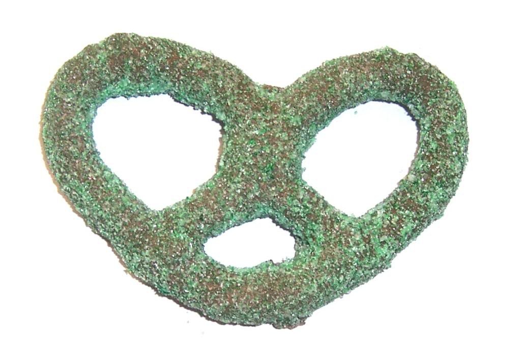 Scott's Cakes Milk Chocolate Covered Pretzels with Green Sugar - 1 Pound Bulk Bag | Party Snacks, Holiday Treats & Gift Ideas