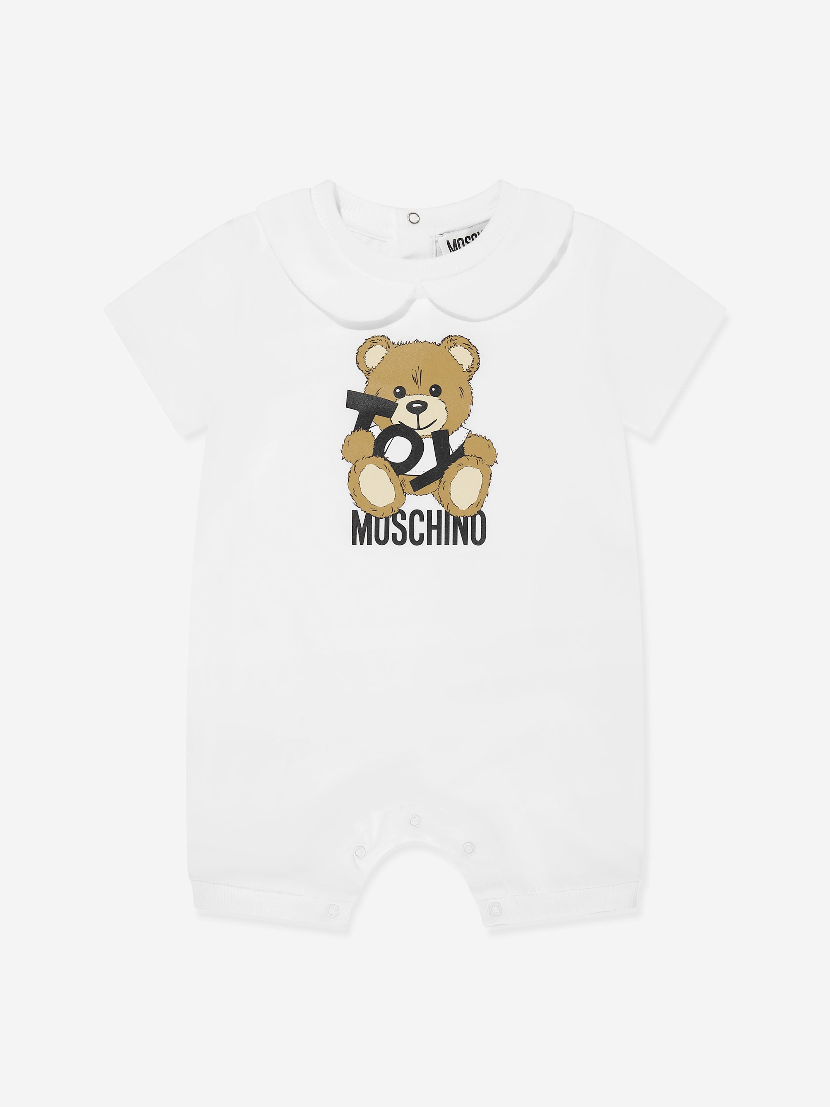 Adorable Baby Teddy Bear Romper Set - Soft White Cotton Jumpsuit for Newborns & Infants | Perfect for Photo Shoots, Birthday Parties & Everyday Wear