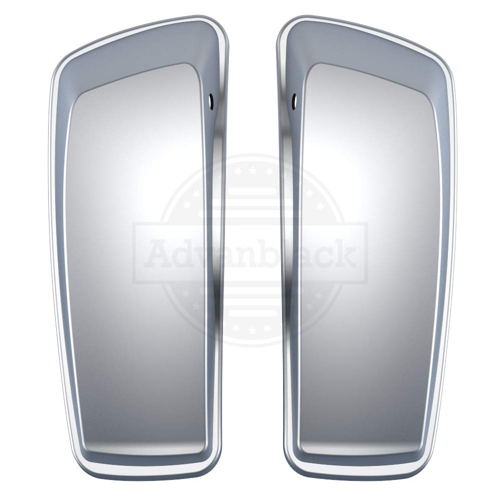 Moto Onfire Saddlebag Lids for Harley Touring Street Glide & Road Glide Special (2014-2020) - Barracuda Silver Denim - Durable Motorcycle Accessories for Long Rides & Custom Upgrades