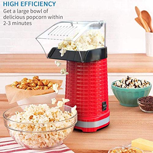 Arinda DIY Electric Hot Air Popcorn Popper Maker - Healthy Snack Machine for Home, Movie Nights & Kids Parties - Fast & Efficient Popcorn Maker for Family Fun