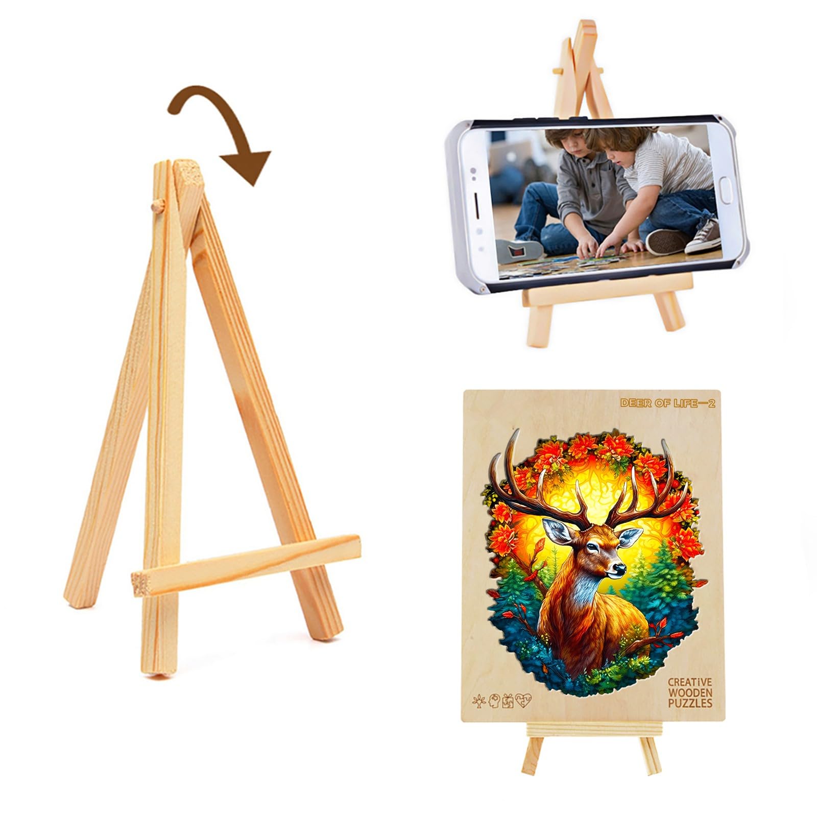 KAAYEE Wooden Animal Puzzles for Kids - Educational Wooden Shape Puzzles with Gift Box - Perfect for Learning, Gifts & Family Game Night