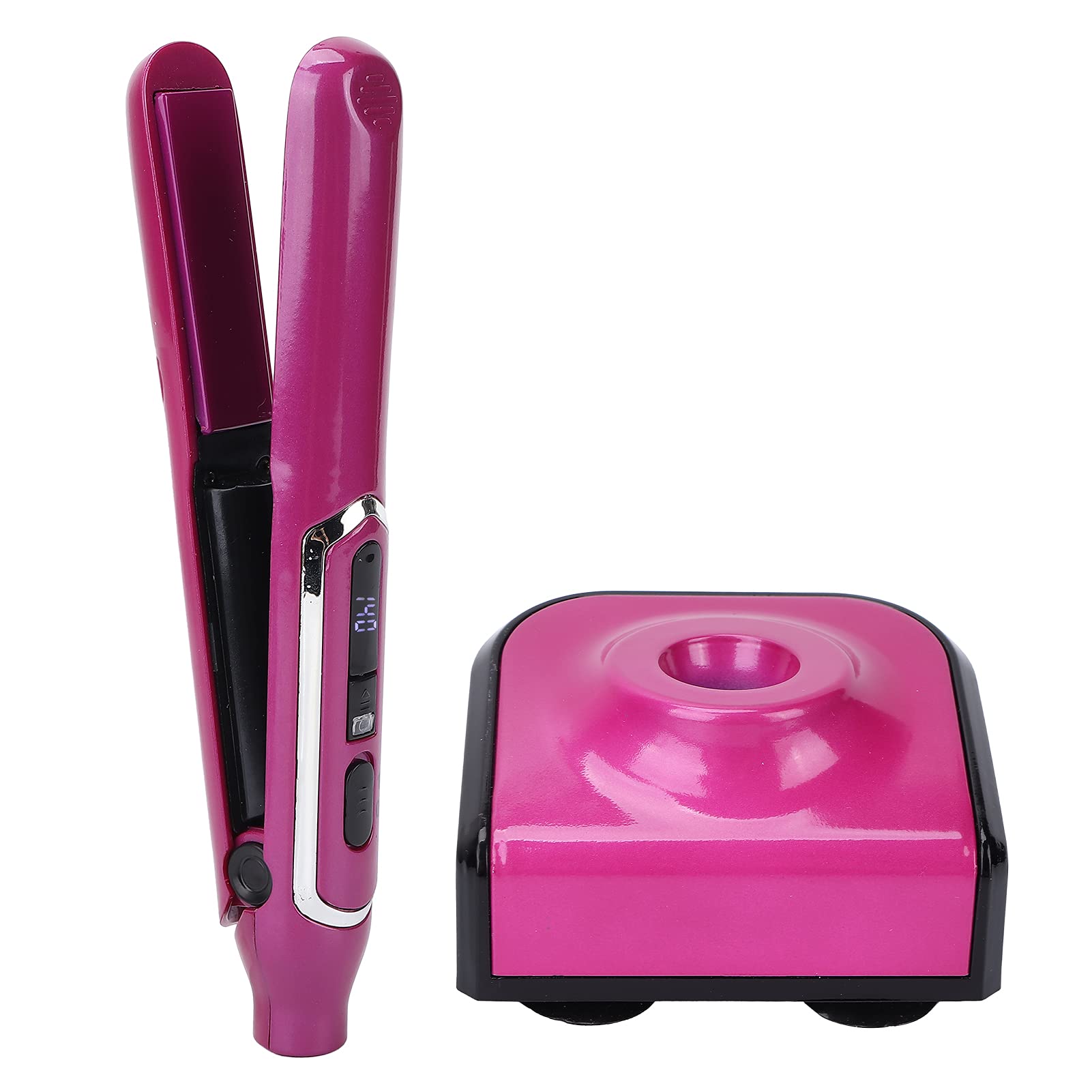 Cordless Flat Iron for Hair Styling | Rechargeable & Compact Hair Straightener with US Plug | Perfect for Travel, Home & Salon Use