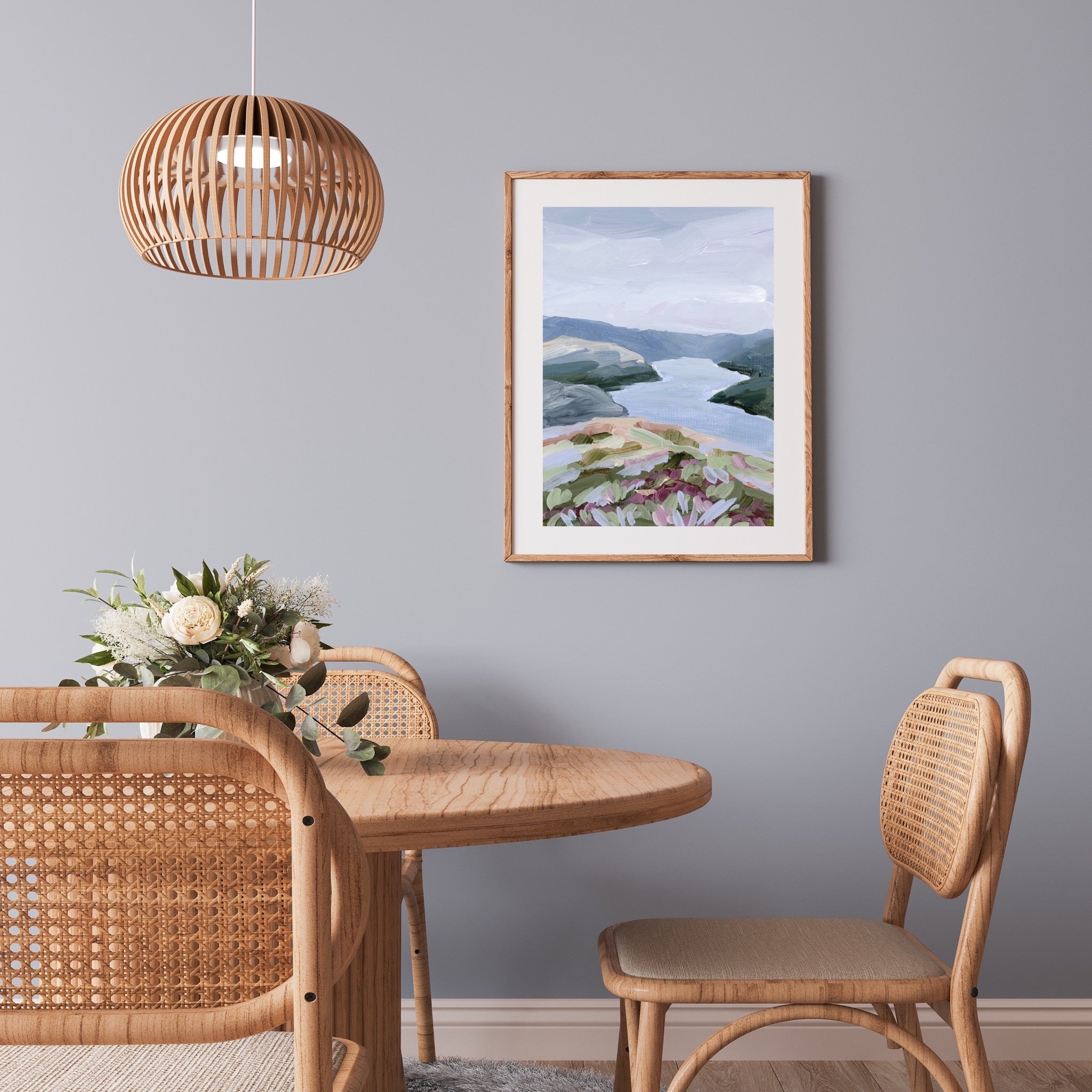 Stop at the Fjord Art Print - Stunning Scandinavian Landscape Wall Decor for Living Room, Bedroom & Office - Perfect Nordic Nature Poster for Home & Office Decoration