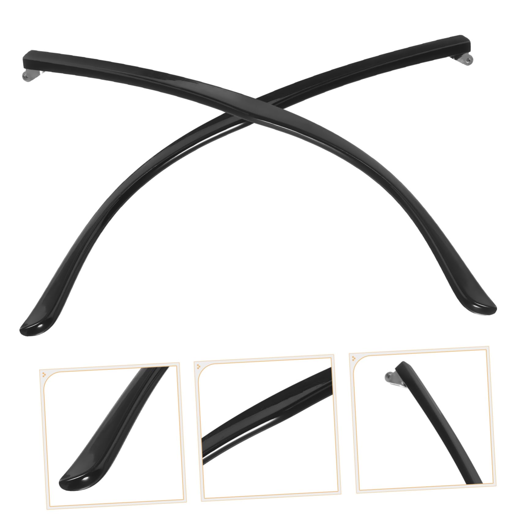 BUTIFULSIC 1 Pair Glasses Temple Tips - Replacement Arms & Repair Kit for Eyeglass Frames - Comfortable Nose Pads for Reading, Computer & Driving Glasses (Black)