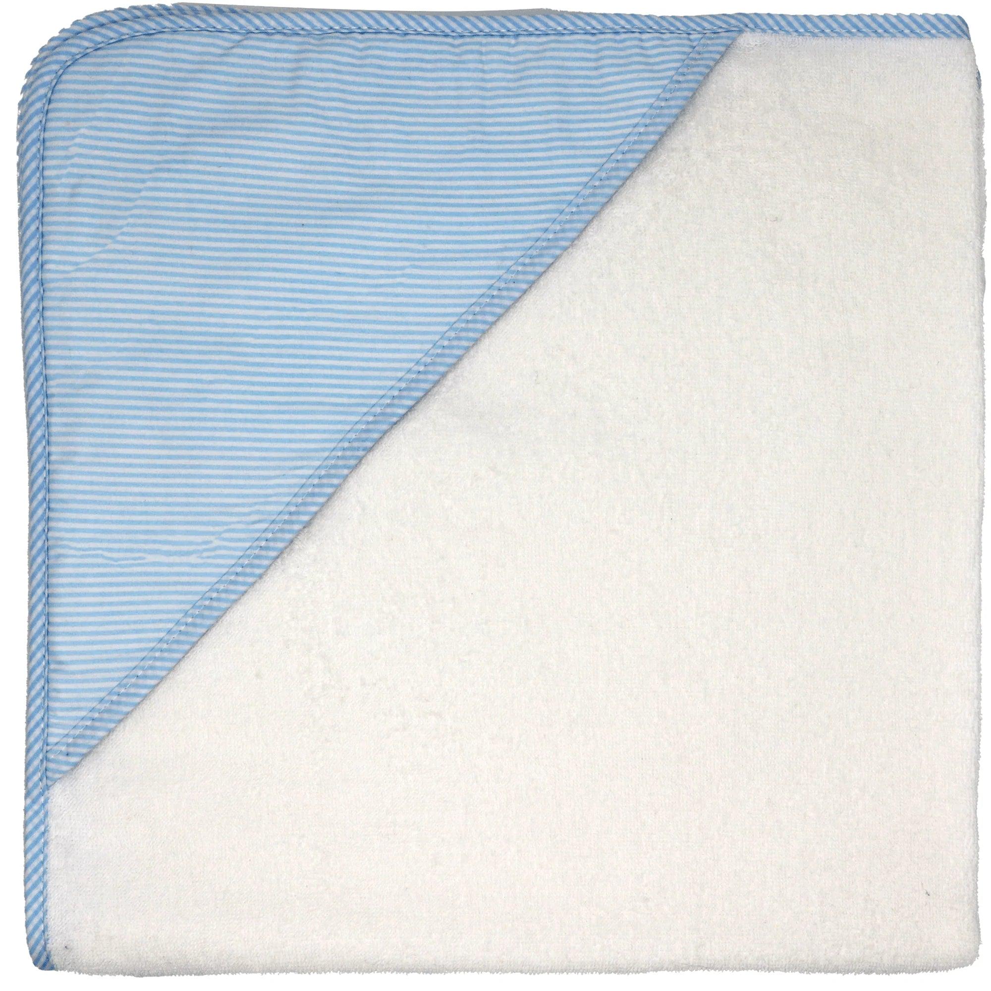 Soft Striped Baby Hooded Towel - Absorbent & Gentle for Newborns, Infants & Toddlers - Perfect for Bath Time, Swimming & Beach Outings
