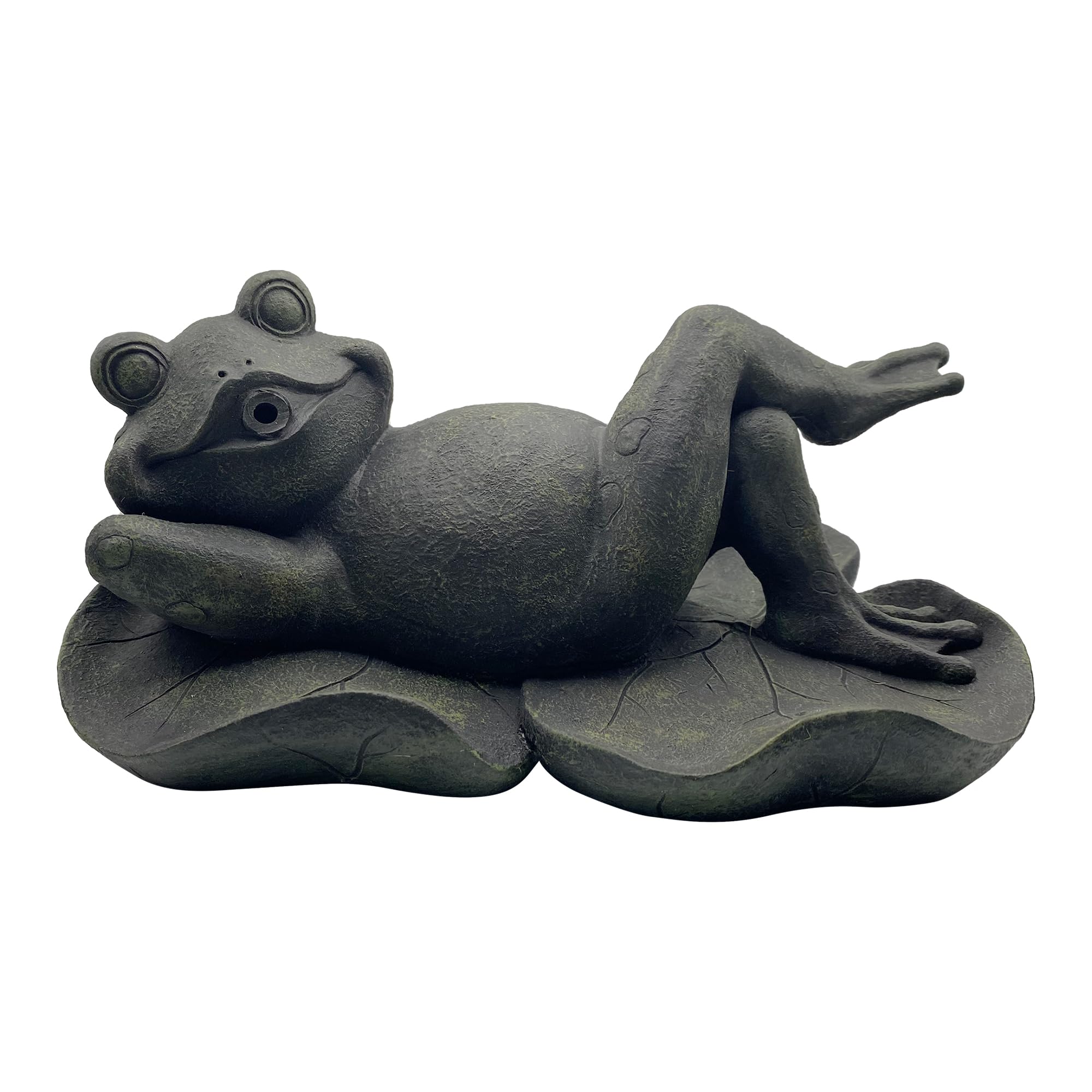 Cobalt Aquatics Whimsical Frog Pond Spitter with Hose Barb - Durable UV-Resistant Resin Water Feature for Garden Ponds, Koi Ponds & Outdoor Decor | Perfect for Backyard Landscaping & Relaxing Water Sounds