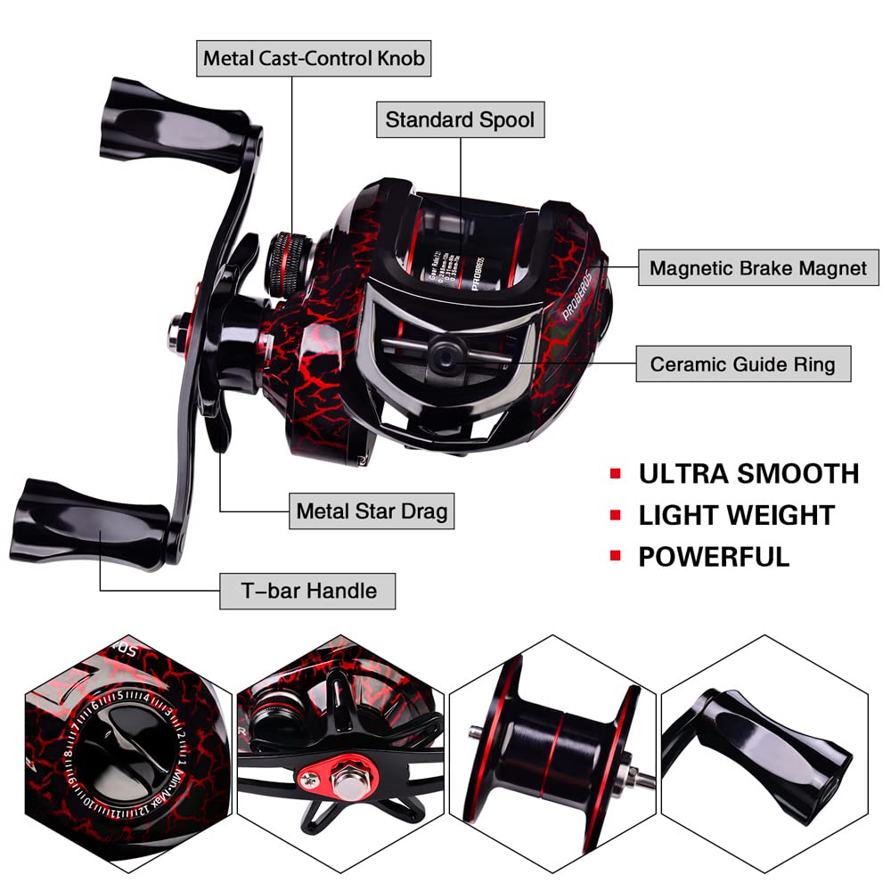 Premium 6.9ft Carbon Fiber Telescopic Fishing Rod and Reel Combo - Spinning & Baitcasting Reel Set for Saltwater, Freshwater & Ice Fishing - Ideal for Bass, Trout, and Walleye - Perfect for Shore Fishing, Boat Angling, and Ice Fishing Adventures