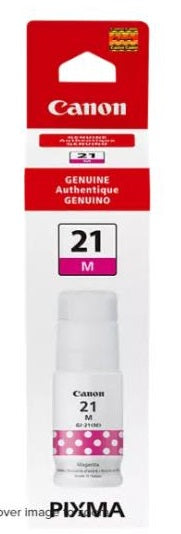 Canon GI-21M Magenta Ink Bottle - High-Quality Printer Ink Cartridge Replacement for Canon Printers | Perfect for Home Office & Photo Printing