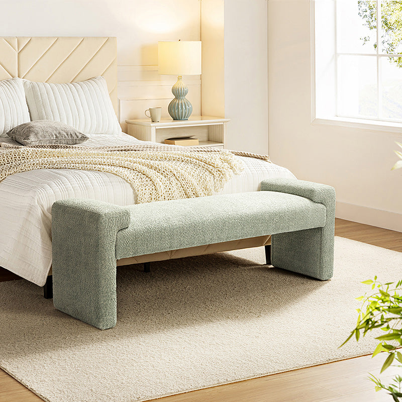 Vittoriano Upholstered Bed Foot Bench - Stylish Storage Ottoman for Bedroom, Living Room & Entryway - Perfect for Extra Seating, Shoe Storage & Home Decor