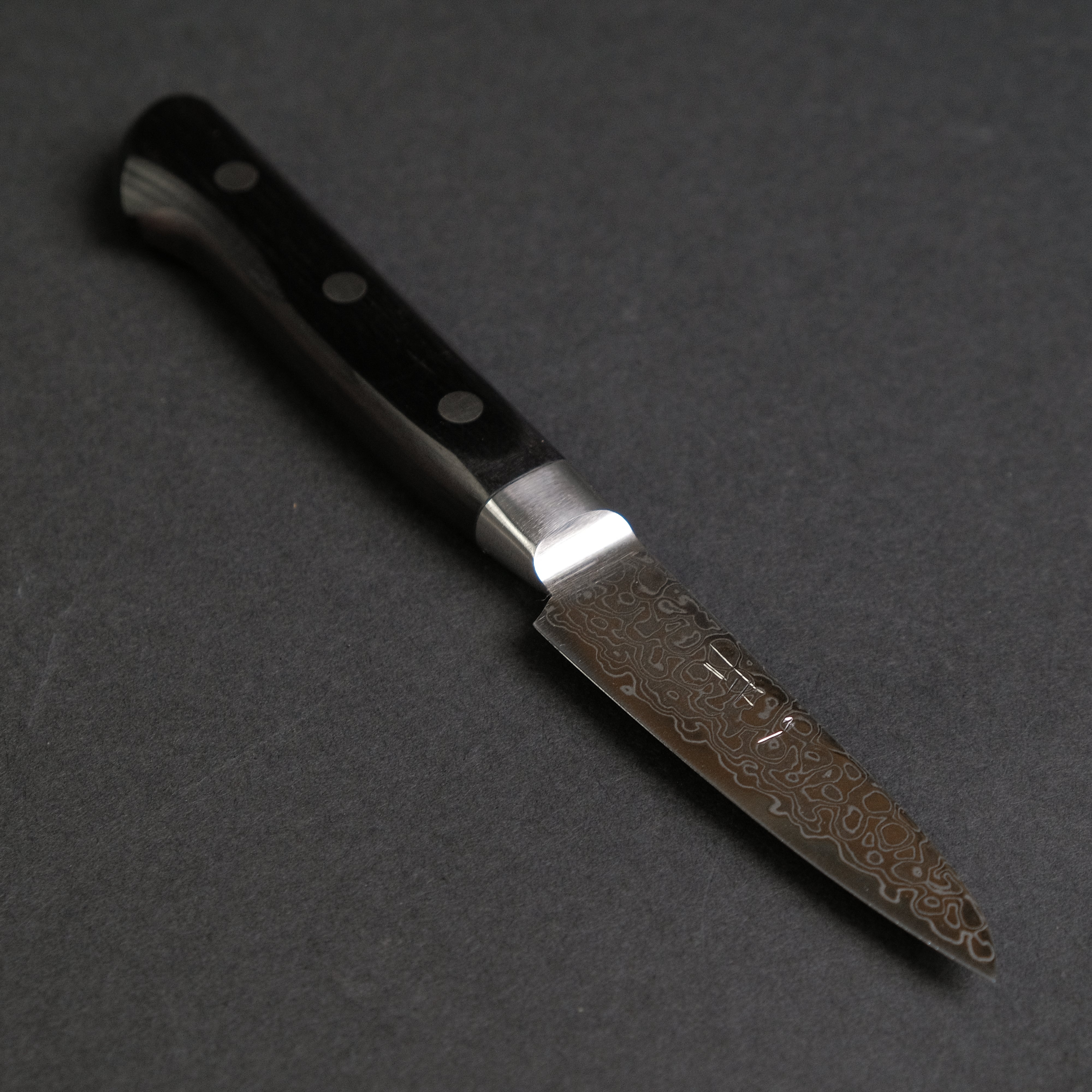 Hitohira HG Damascus Paring Knife with Pakka Wood Handle - Premium Japanese Kitchen Knife for Peeling, Slicing, and Precision Cutting