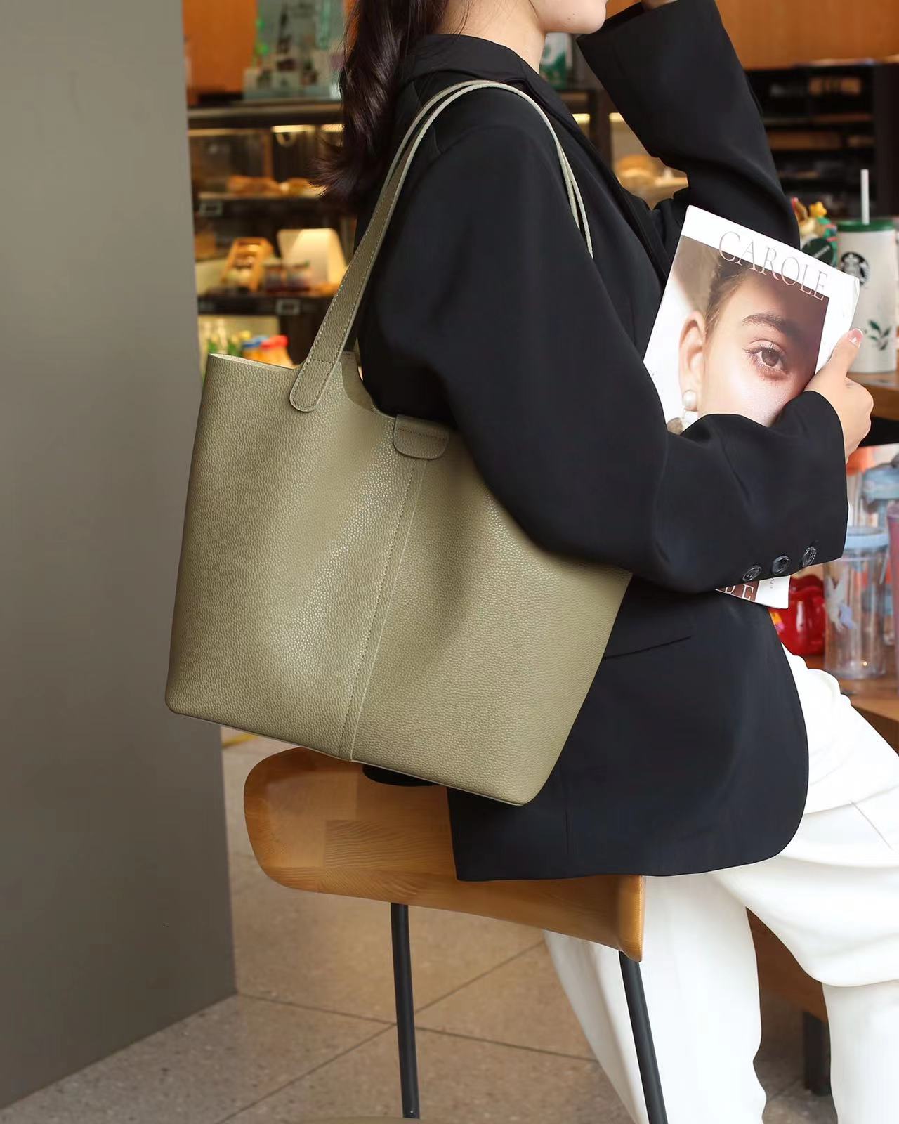 Effortless Everyday Carryall Tote Bag - Stylish & Spacious for Work, Travel & Shopping | Perfect for Office, Gym & Weekend Outings