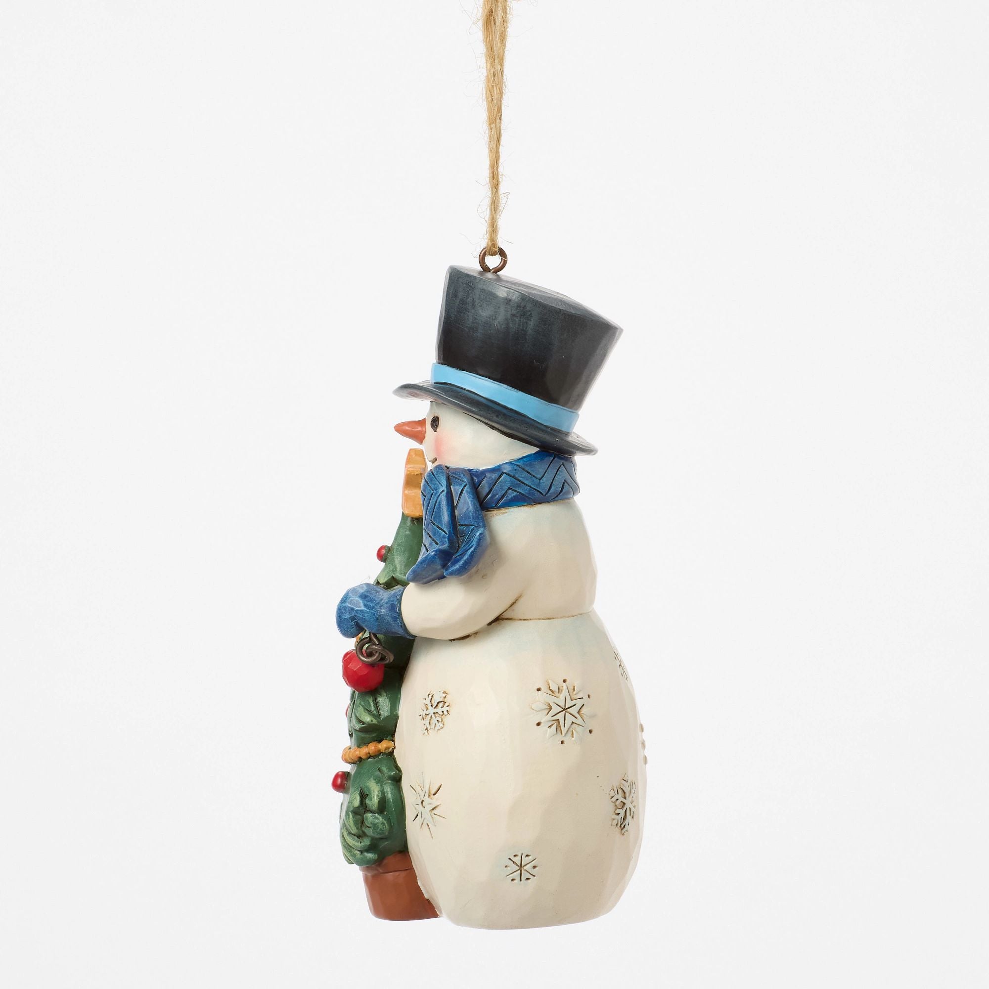 Christmas Snowman Tree Ornament - Handmade Holiday Decor for Xmas Tree, Home, and Festive Party Decorations