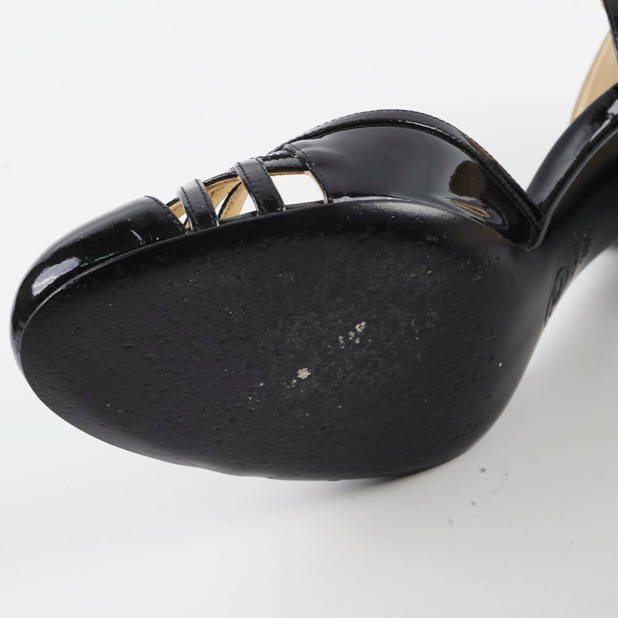 Chanel Patent Leather High Heels - Black Size 38 for Women | Luxury Designer Pumps for Evening Parties & Formal Events