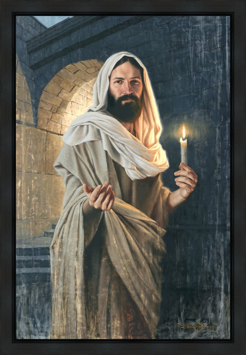 Abide With Me, 'Tis Eventide Gallery Wrap Canvas - Religious Hymn Wall Art for Home Decor, Church & Meditation Spaces