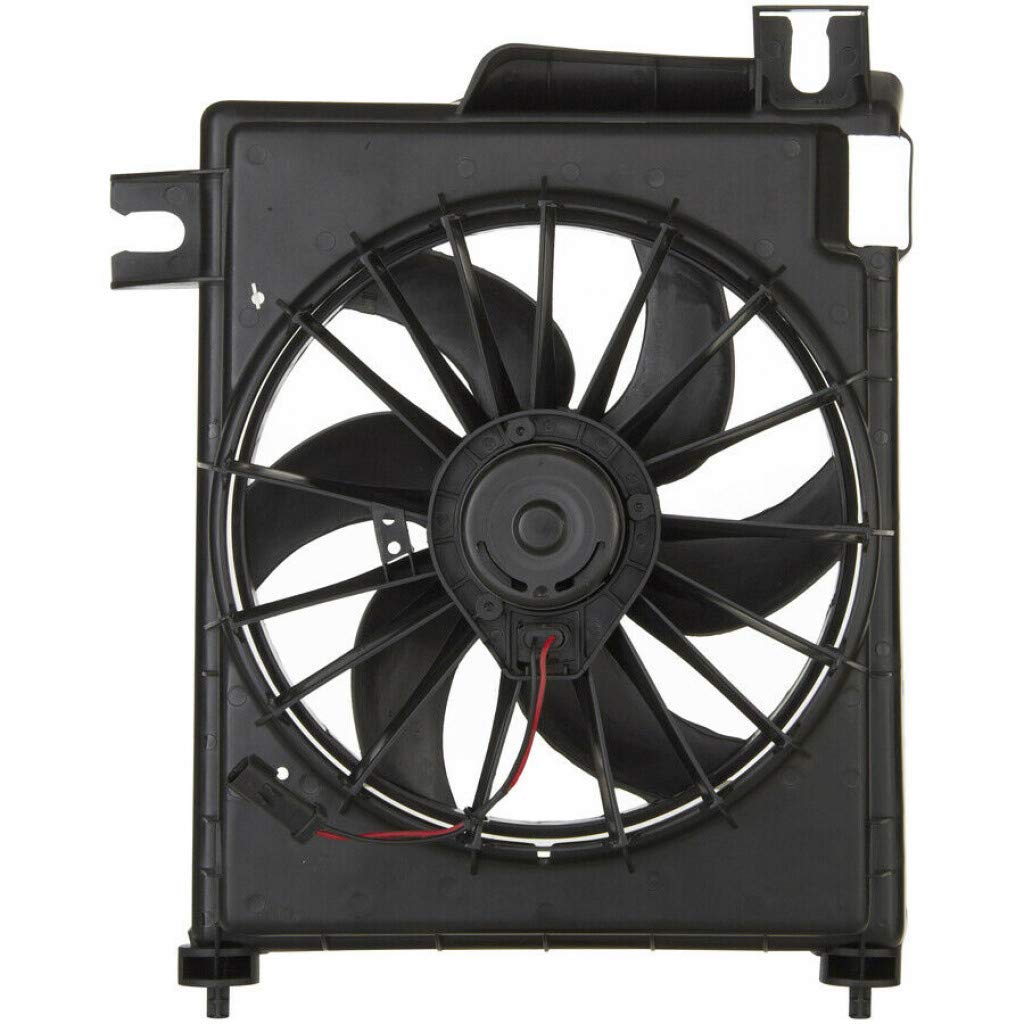 Dodge Ram 1500/2500/3500 A/C Radiator Fan Assembly Replacement (2002-2006) - Compatible with 3.7L, 4.7L, 5.7L, 5.9L Engines - Fits CH3113103, M5093760AA, B5080646AA, S5080647AB - Perfect for Cooling System Repairs & Summer Driving
