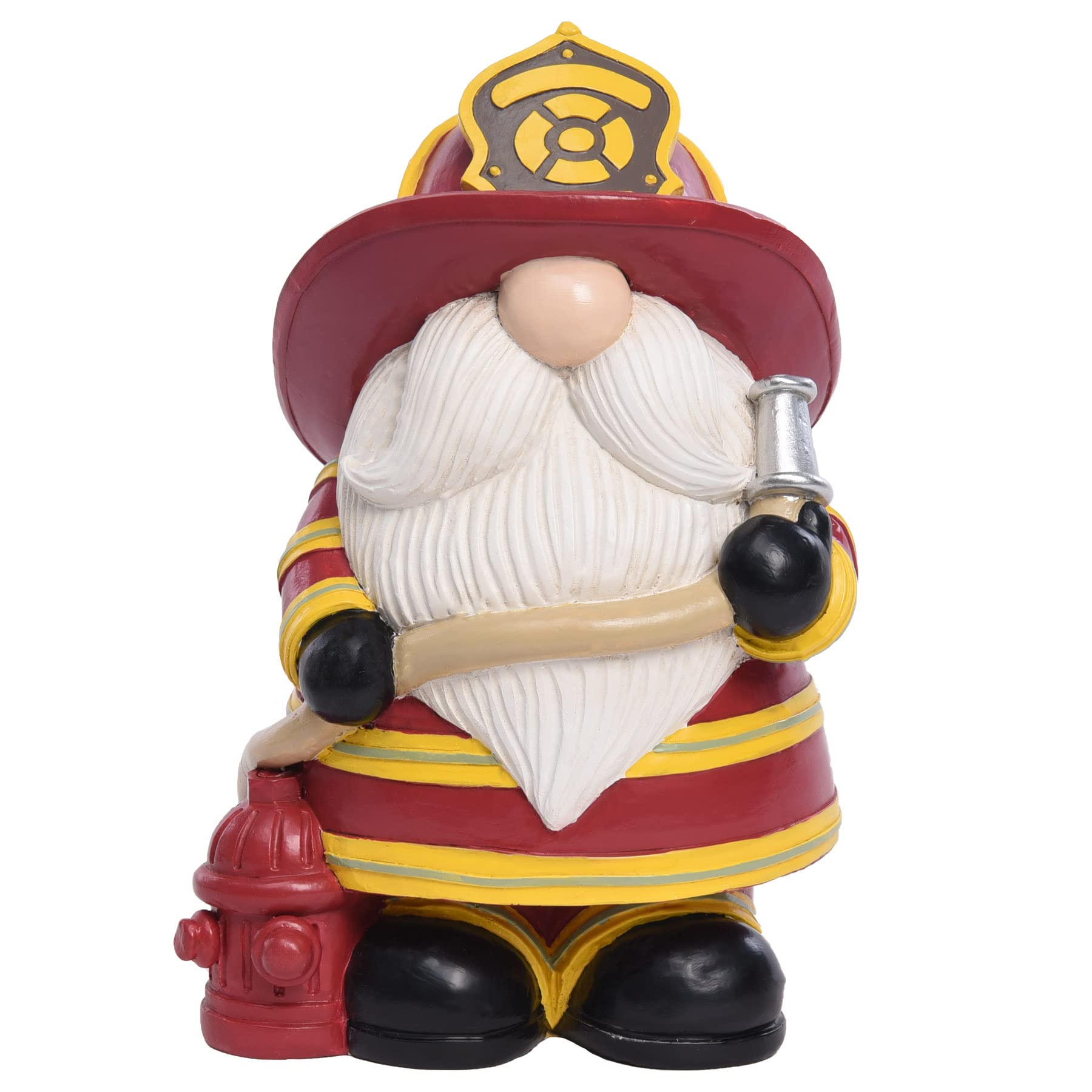 Pointnio Firefighter Gnomes - Patriotic Home Decor for Fireman Gifts, Living Room Shelf Decorations & Collectible Figurines (Red) - Perfect for Firefighter Appreciation, Christmas Gifts & Patriotic Home Decor