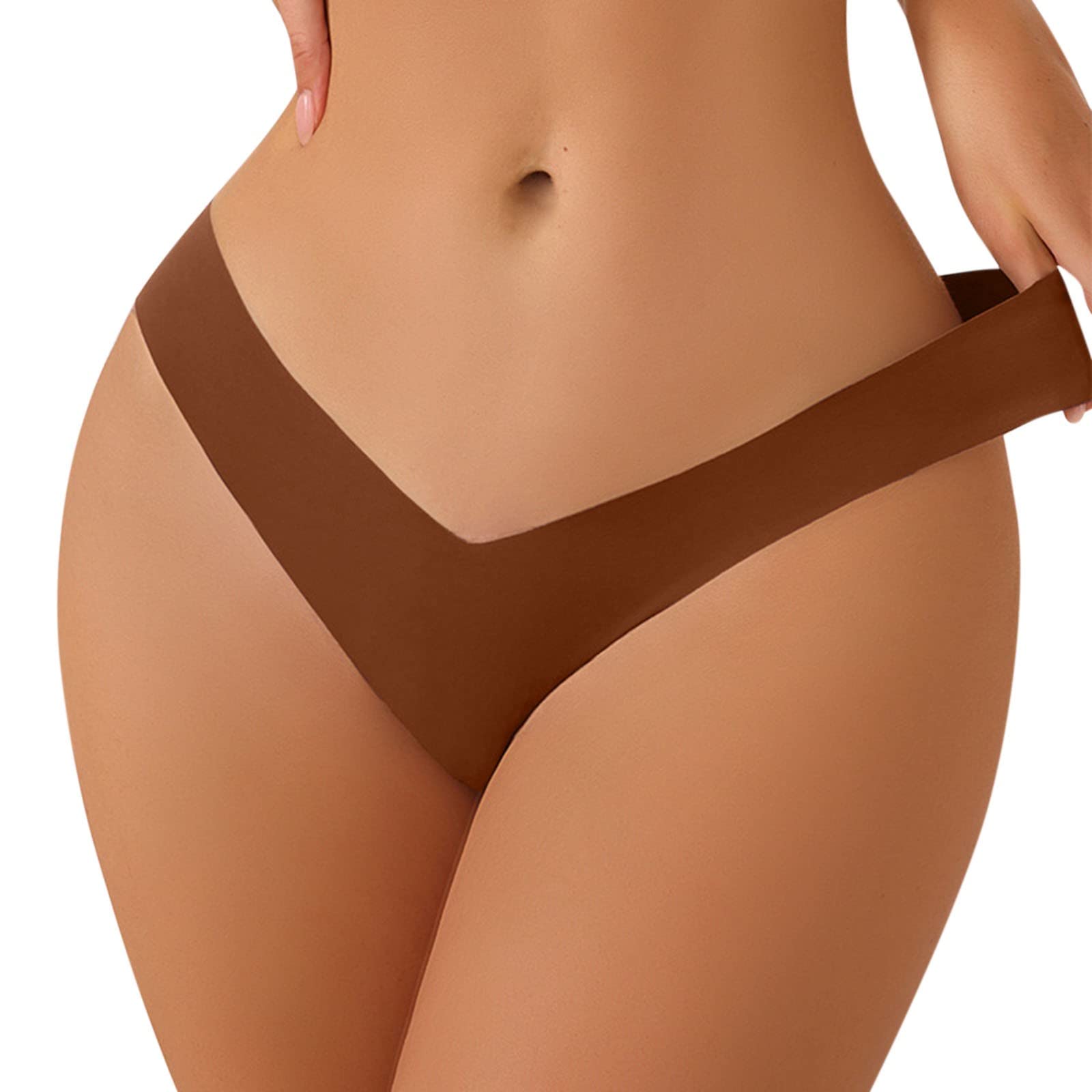 Soft Stretch Seamless Cotton Women's Bikini Panties - No Show Invisible Hipster Underwear for Everyday Comfort | Perfect for Yoga, Work & Travel