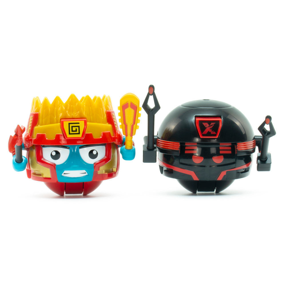 Battle Ballz: Duel Pack - Volcanon vs Evil Robot Ultimate Warrior Showdown | Action Figure Toys for Kids & Collectors | Perfect for Play Battles, Display & Gift Giving