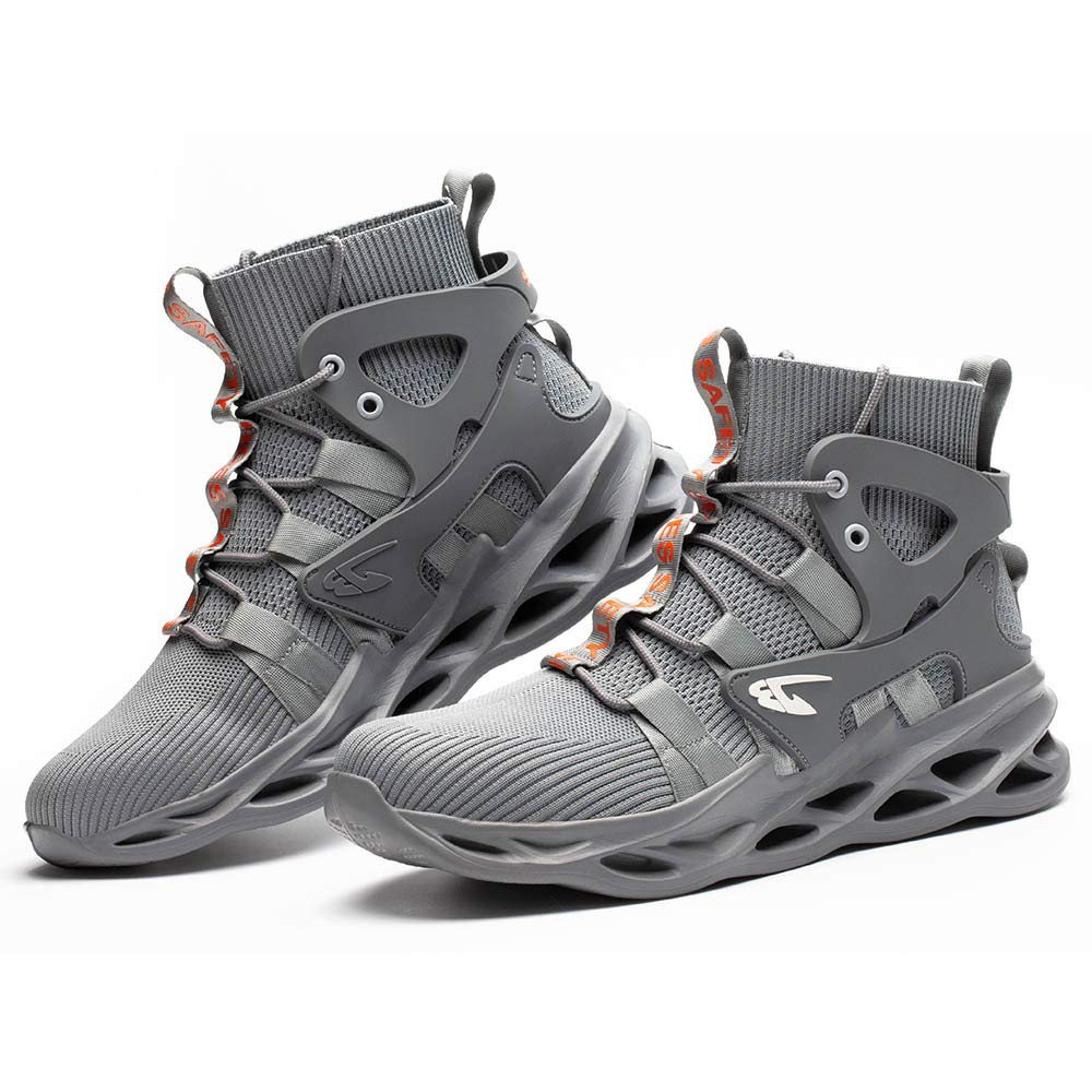 **MandyQ Steel Toe Boots for Men & Women - Indestructible Work Safety Shoes, Slip & Oil Resistant, Industrial Construction Sneakers, Outdoor Composite Toe Boots - Perfect for Construction, Warehouse & Heavy Duty Work**