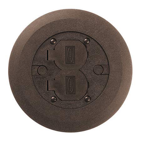 Plastic Floor Box Cover and Flange - Durable Replacement Part for Home & Office Floor Outlet Covers - Ideal for Concealing Wires in Living Rooms, Bedrooms, and Workspaces