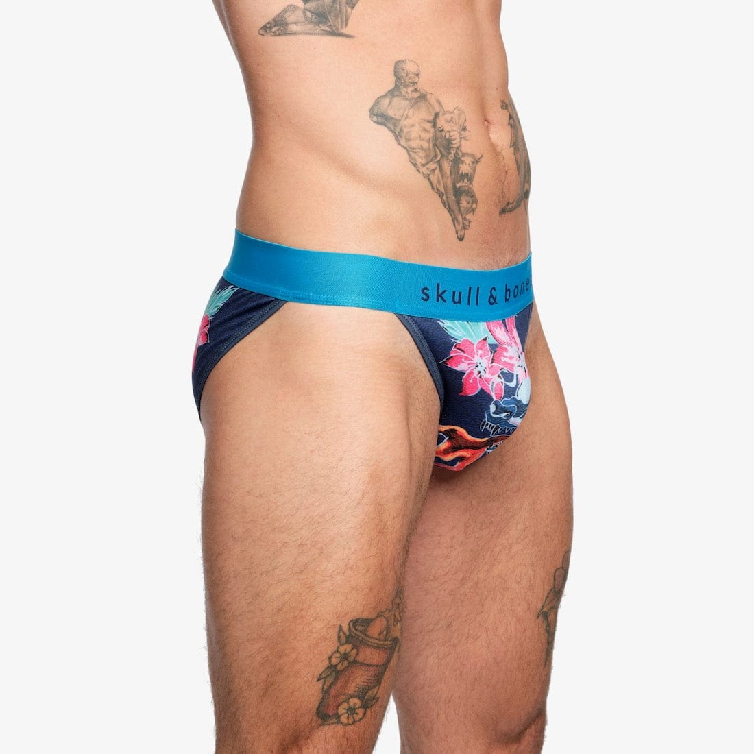 Fire Breathing Dragon Sport Brief Blue - High Performance Men's Underwear for Gym, Running & Active Lifestyle