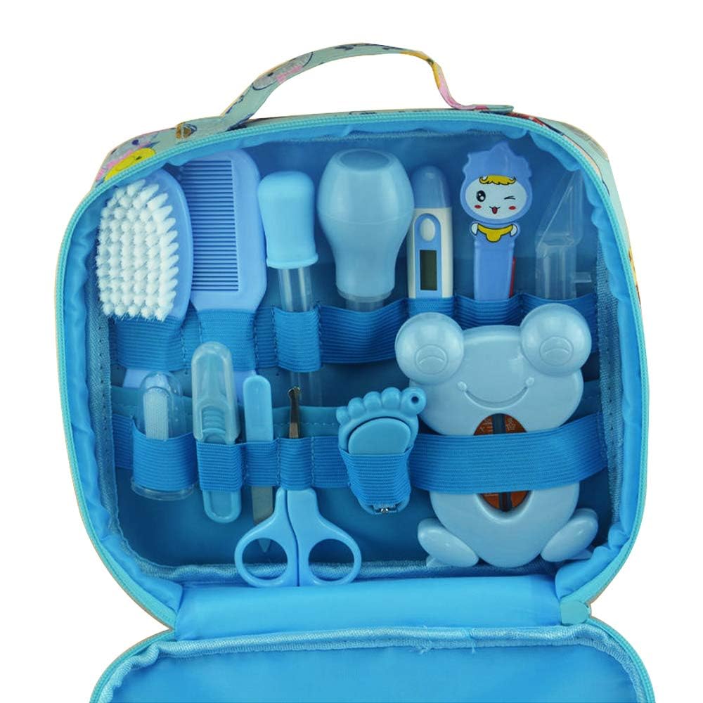 ZELINYE 13-Piece Baby Grooming Kit Set - Infant Newborn Care Essentials with Nail Clippers, Hairbrush & Healthcare Tools | Perfect for Baby Shower Gifts & Daily Nursery Care