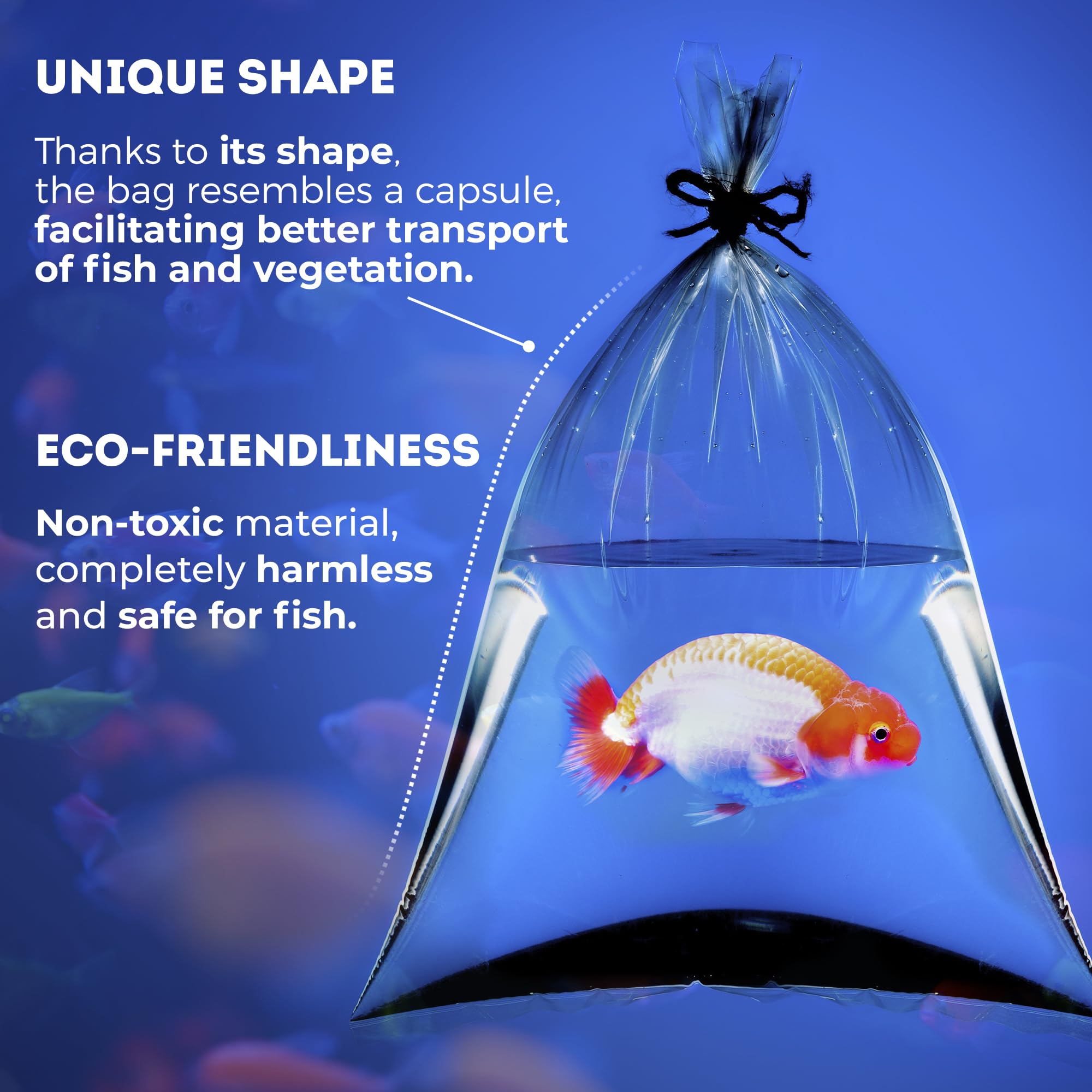 APQ 9x18 Inch Clear Plastic Live Fish Shipping Bags - 1000 Pack of 2 Mil Thick Polyethylene Aquarium Fish Transport Bags | Durable for Safe Fish Transportation, Perfect for Pet Stores, Aquarium Enthusiasts & Fish Breeders