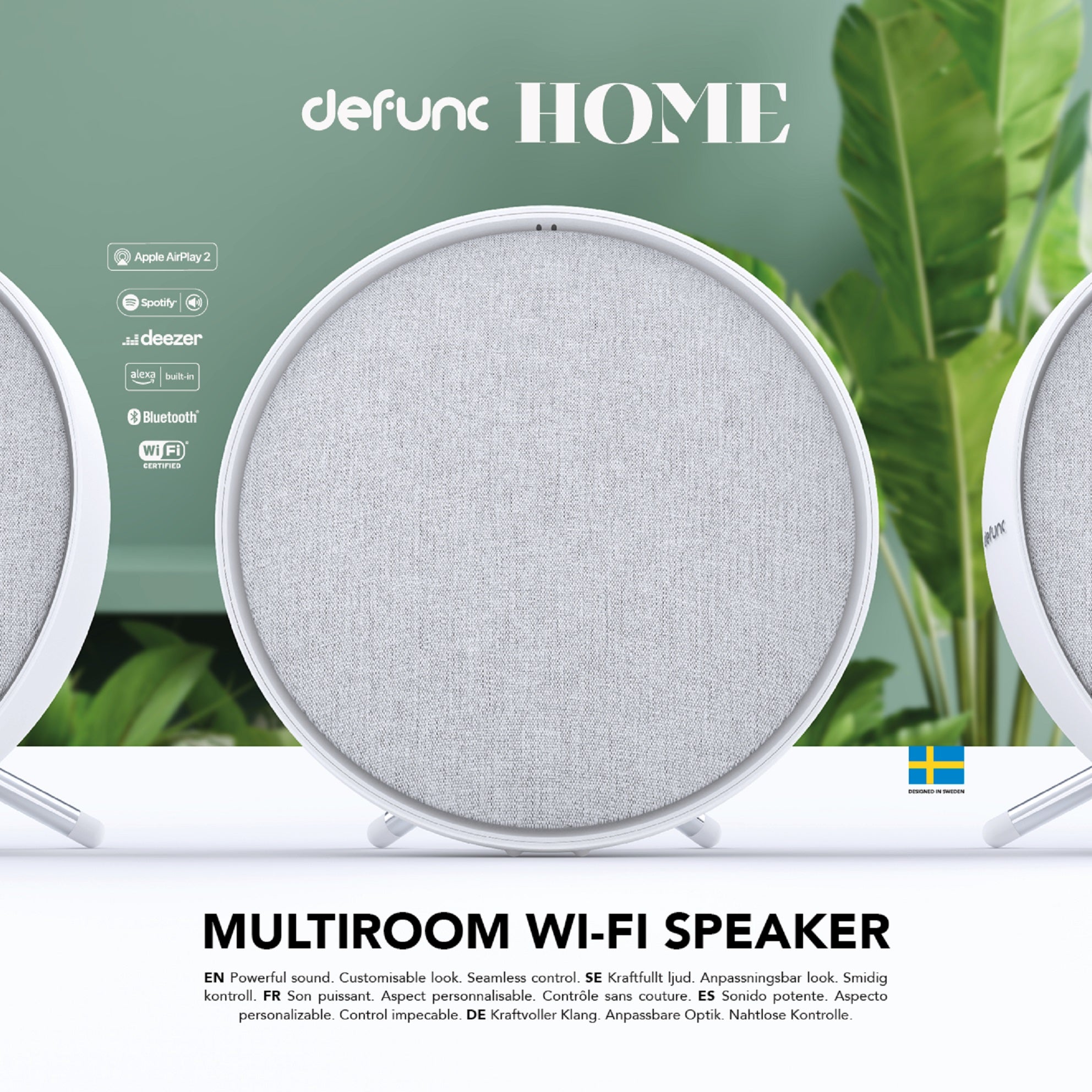 DEFUNC HOME Portable Wireless Bluetooth Speaker - Compact, High-Quality Sound for Indoor & Outdoor Use - Perfect for Home, Office, Travel, and Parties