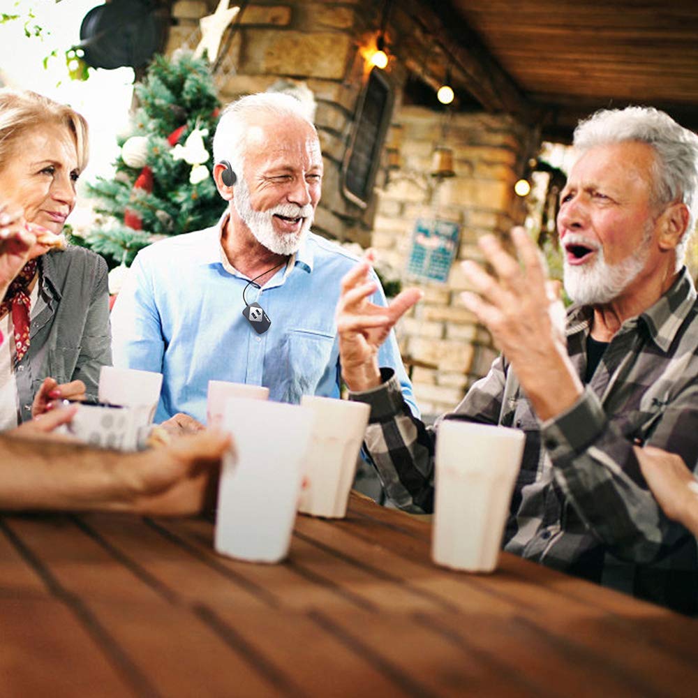 Rechargeable Hearing Amplifier Headphones for Adults & Seniors - Personal Hearing Aid for Hard of Hearing (Not for Everyone) | Perfect for TV Watching, Conversations & Outdoor Activities