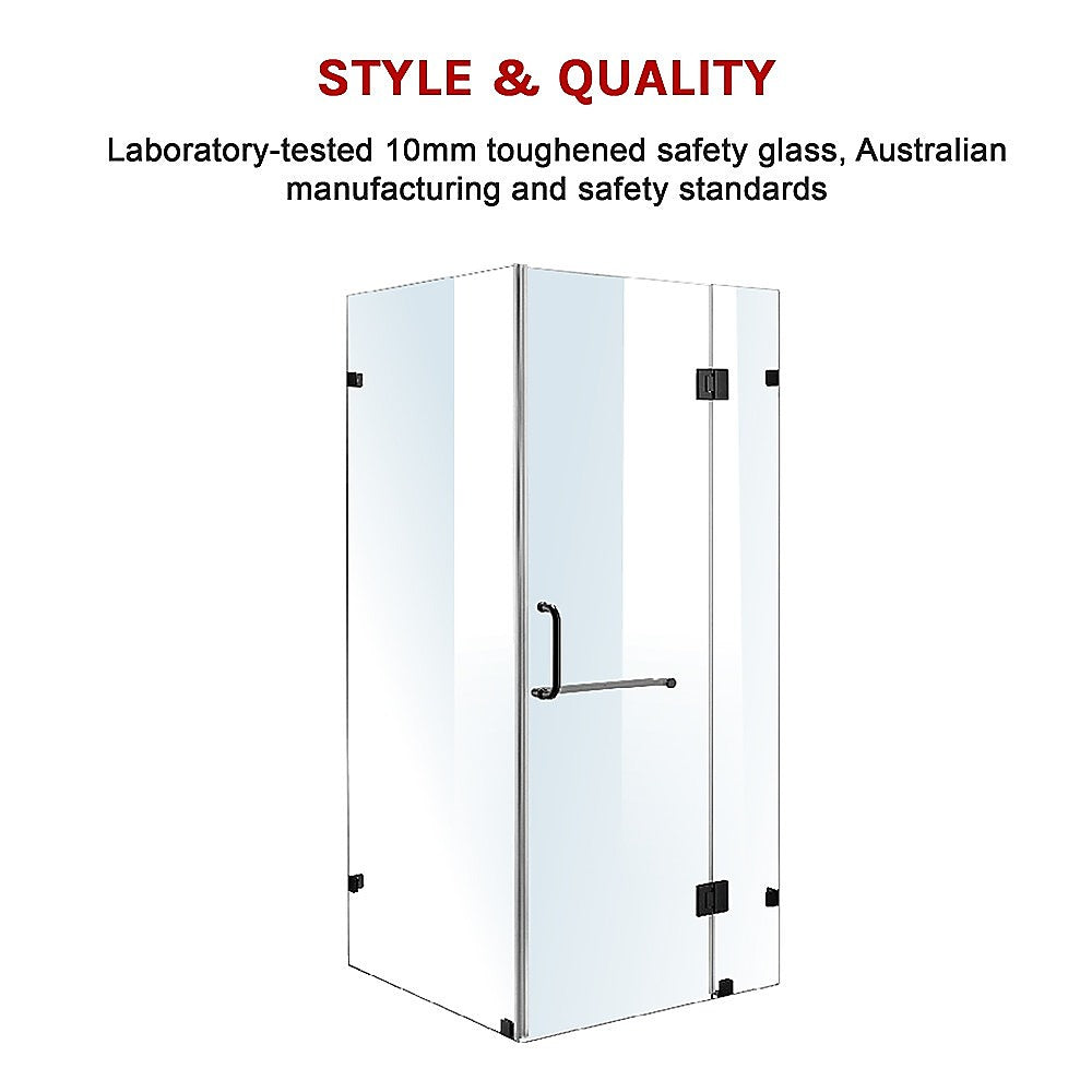 10mm Frameless Glass Shower Screen 1000x800mm - Modern Bathroom Enclosure by Della Francesca | Perfect for Walk-in Showers & Spa Bathrooms