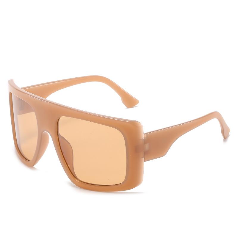 Vintage Oversized Square Sunglasses with Gradient Lenses - UV Protection Big Frame Shades for Women & Men - Perfect for Beach, Driving, and Outdoor Activities