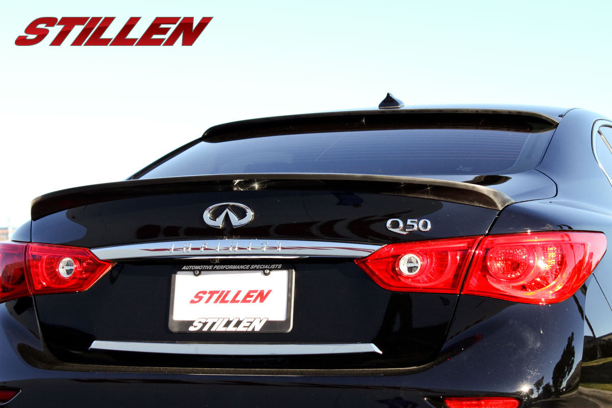 2014-2017 Infiniti Q50 Carbon Fiber Roof Spoiler Wing - KB11224 - Enhance Style & Aerodynamics for Sporty Look | Perfect for Car Enthusiasts & Performance Upgrades